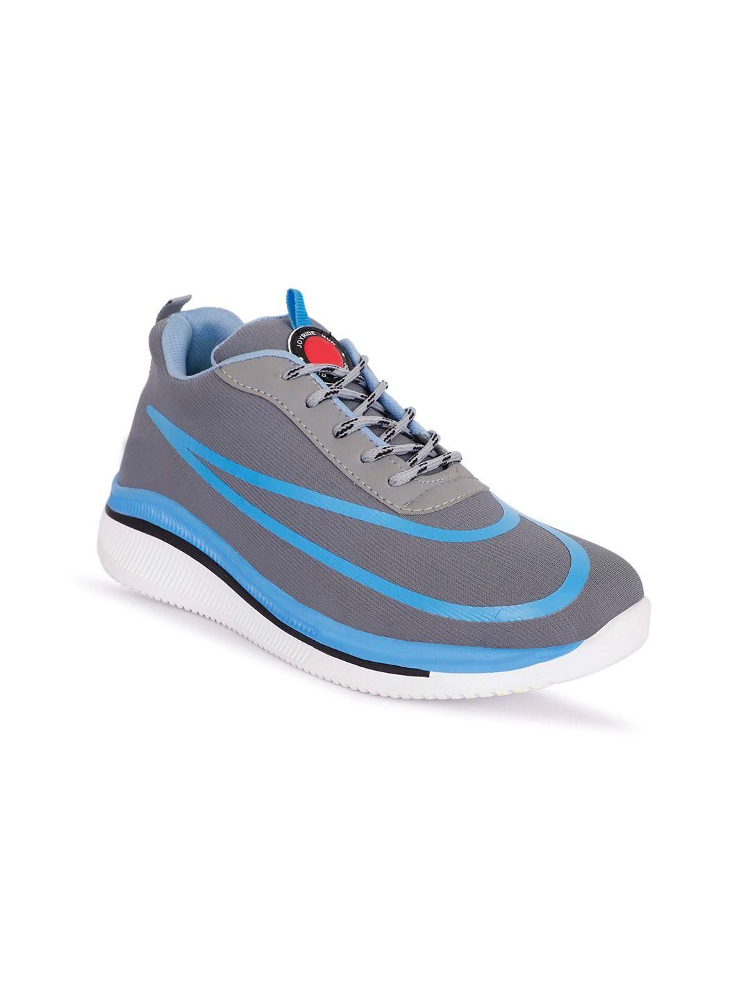 W18 Men Grey Casual Laceup Comfortable Sports Shoes featuring a grey mesh upper and Airmix sole, perfect for casual wear.