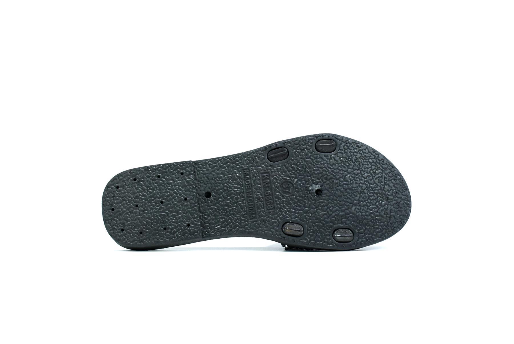 Women's black glitter sliders with a single platform design, made from synthetic PVC material, showcasing a stylish and comfortable look.