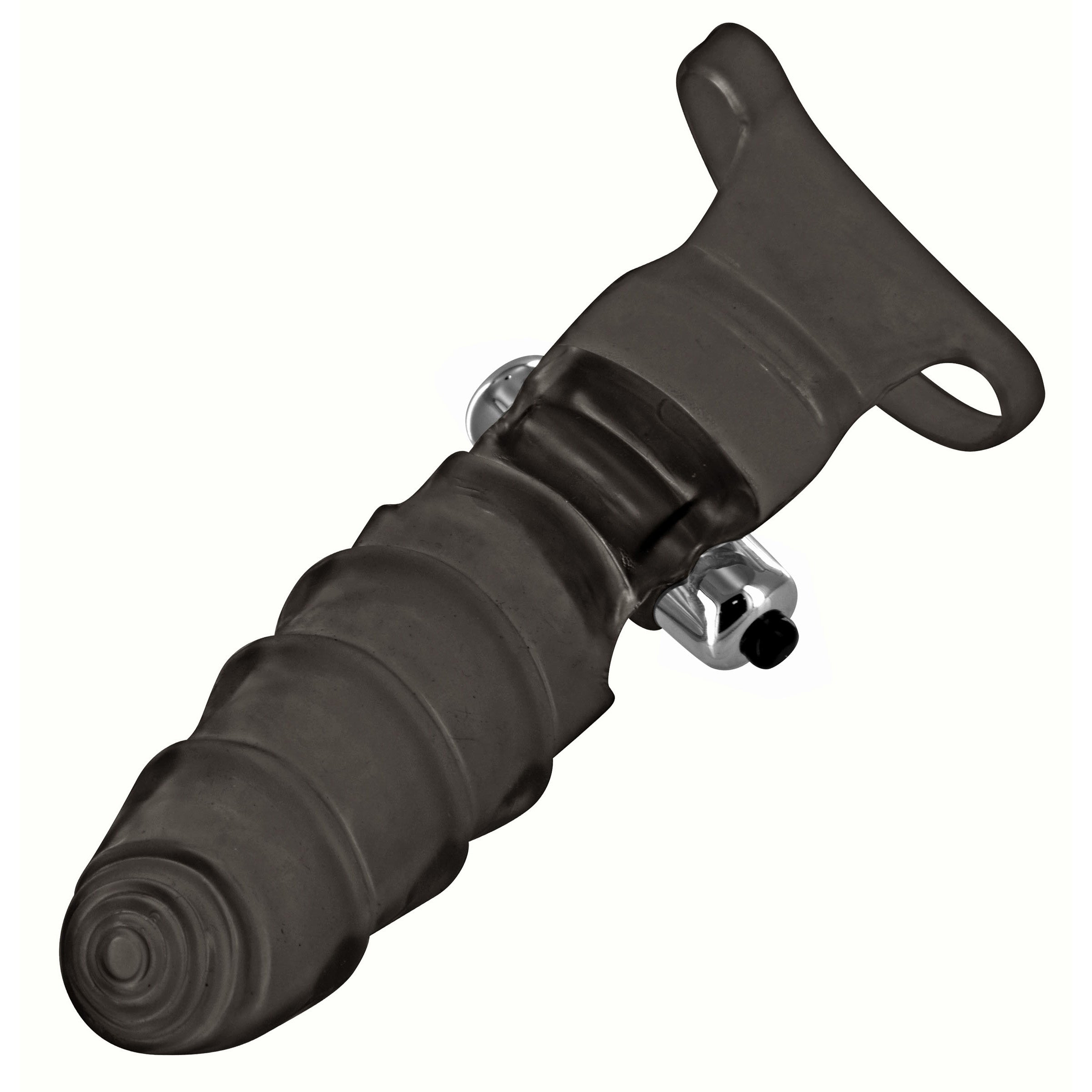 Bang Bang G-Spot Vibrating Finger Glove with textured design and wrist strap for enhanced pleasure.