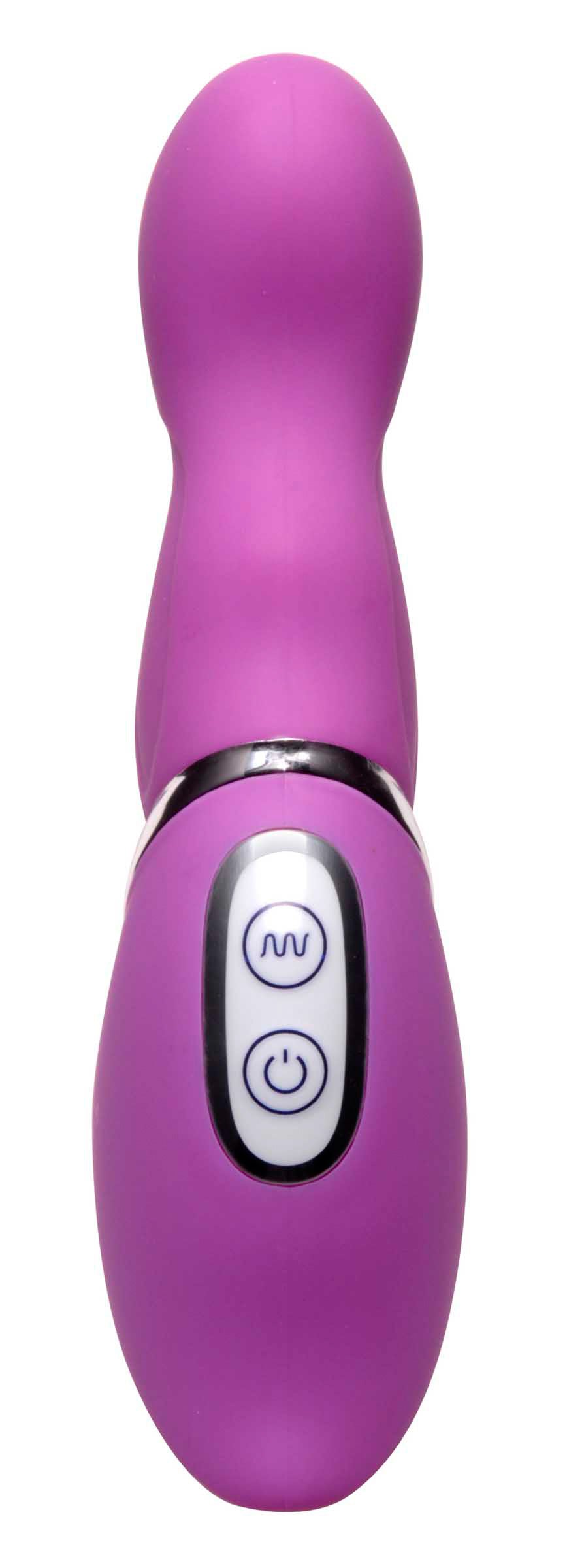 Bella 7 Mode Silicone G-Spot Vibe in purple, showcasing its bulbous tip and ergonomic design.