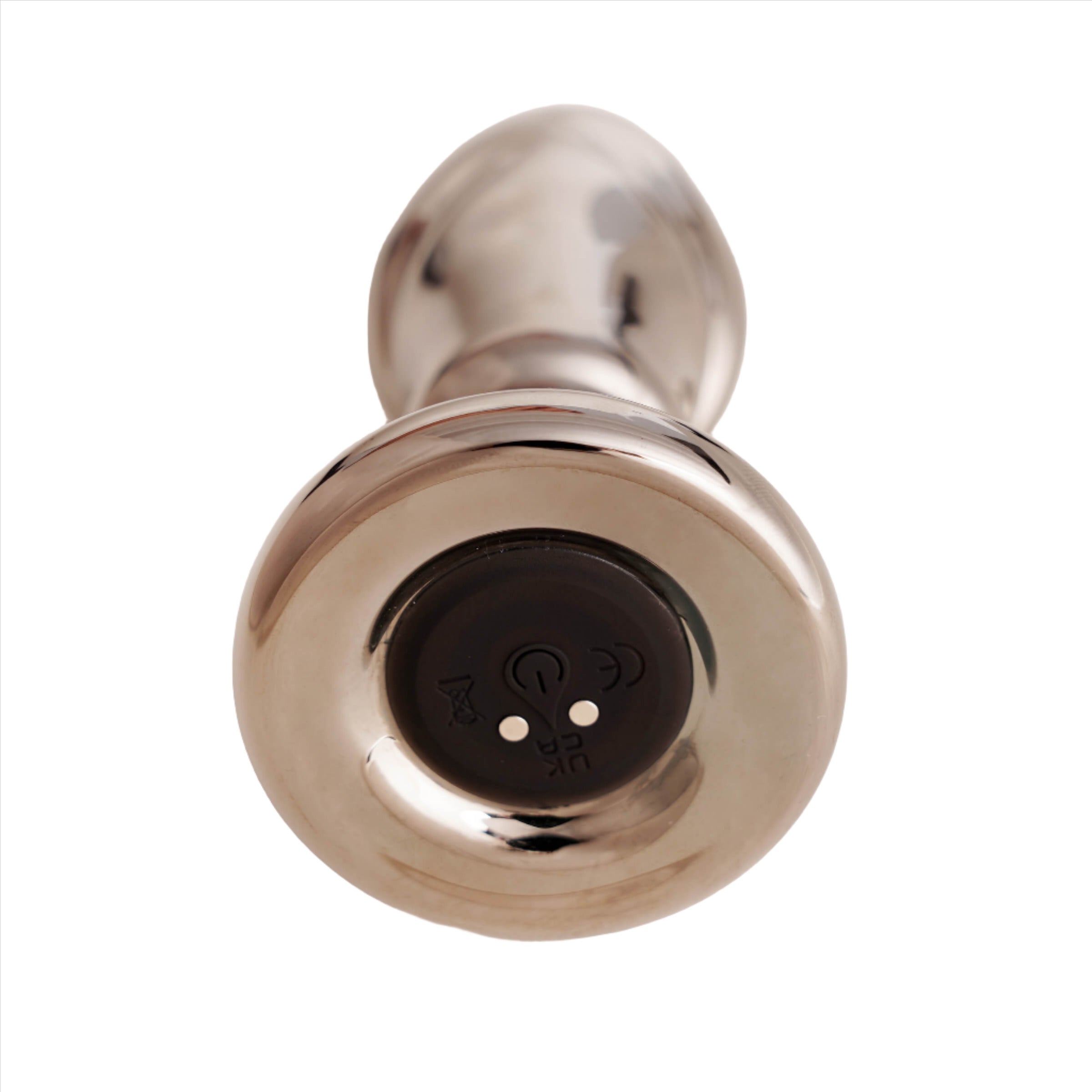 Black Opal Anal Glass Toy with Rechargeable Vibrator, showcasing its elegant design and premium materials.