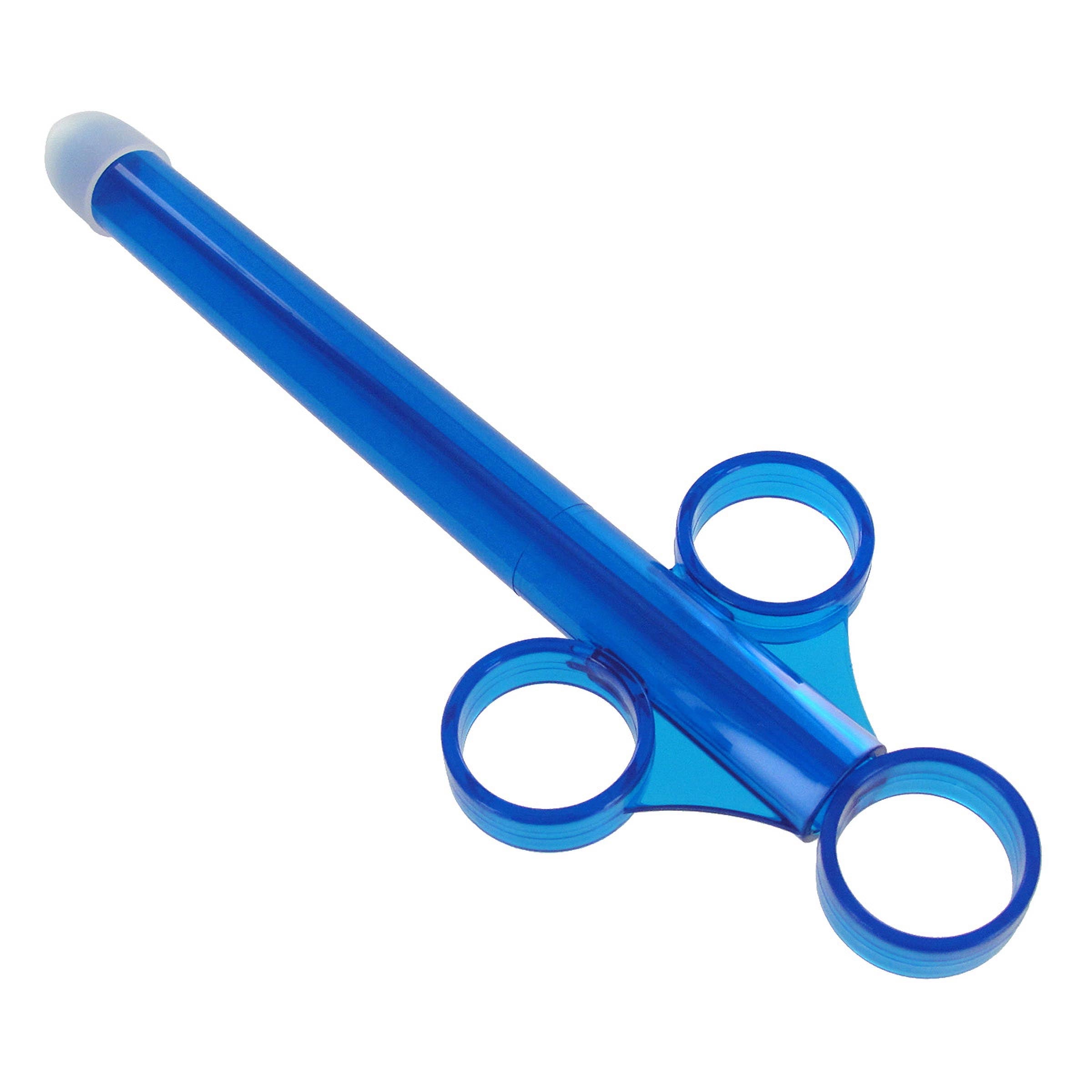 CleanStream XL Lubricant Launcher in blue, designed for easy one-handed use with a secure grip and spill-proof cap.
