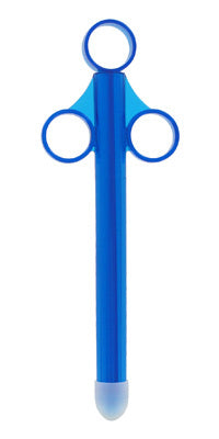 CleanStream XL Lubricant Launcher in blue, designed for easy one-handed use with a secure grip and spill-proof cap.