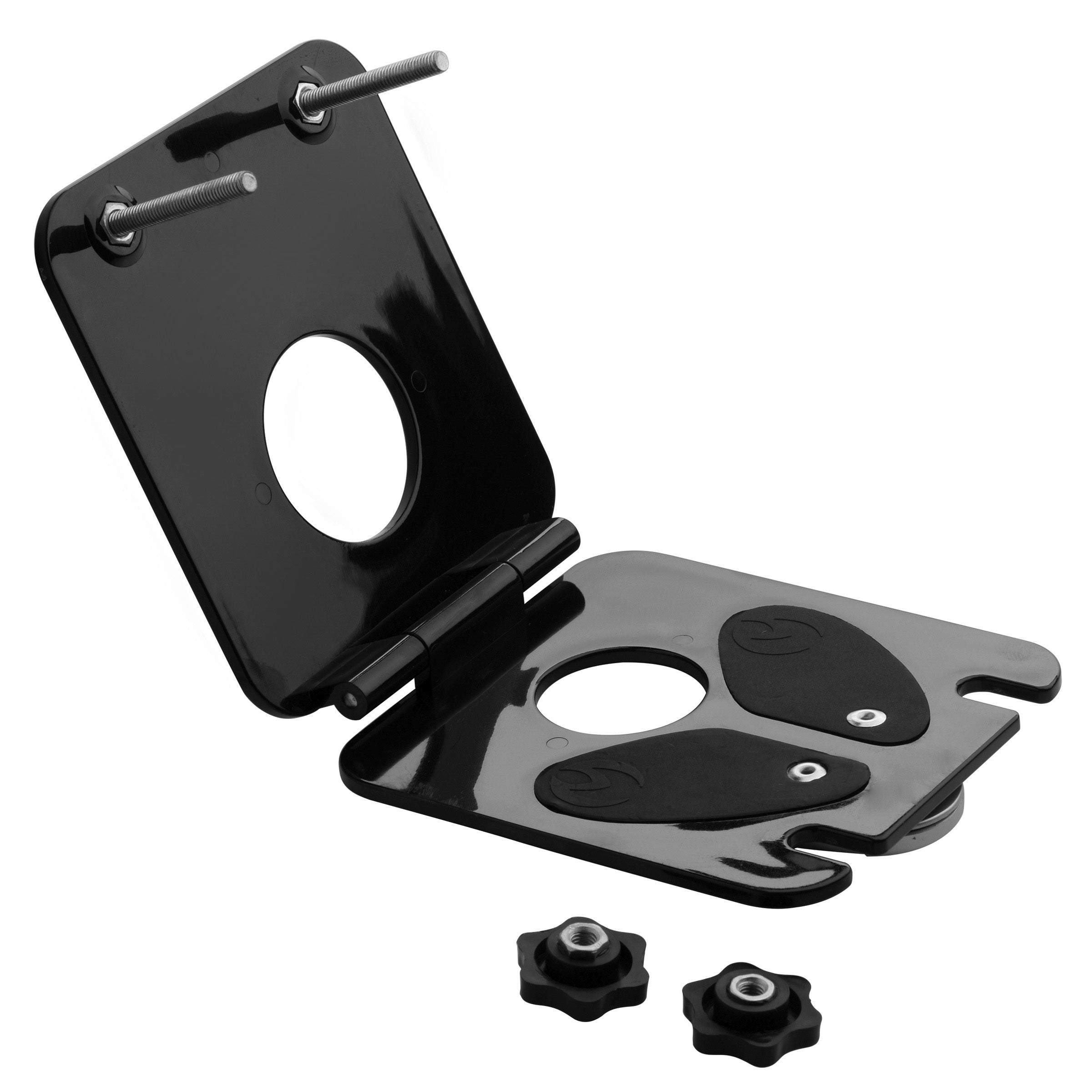 Crush Electro Ball Press CBT Board showcasing its sleek black design and adjustable pressure screws.