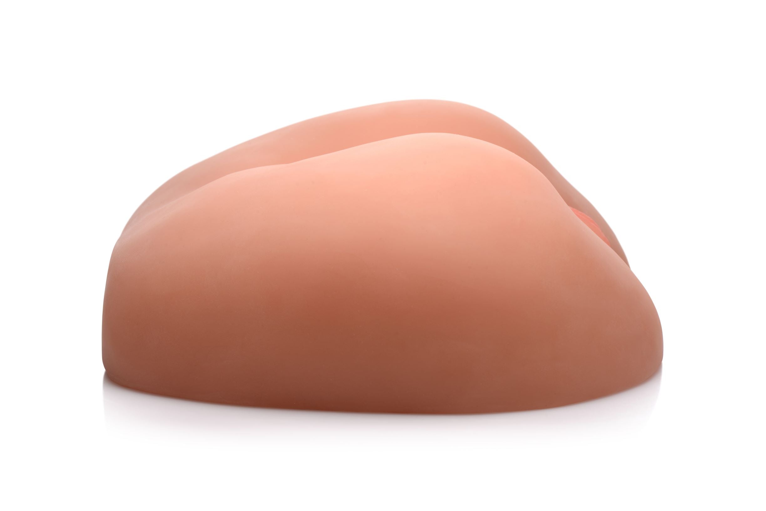 Dive-in Delilah Doggie Style Masturbator showcasing realistic vaginal and anal entries with ribbed texture for enhanced stimulation.