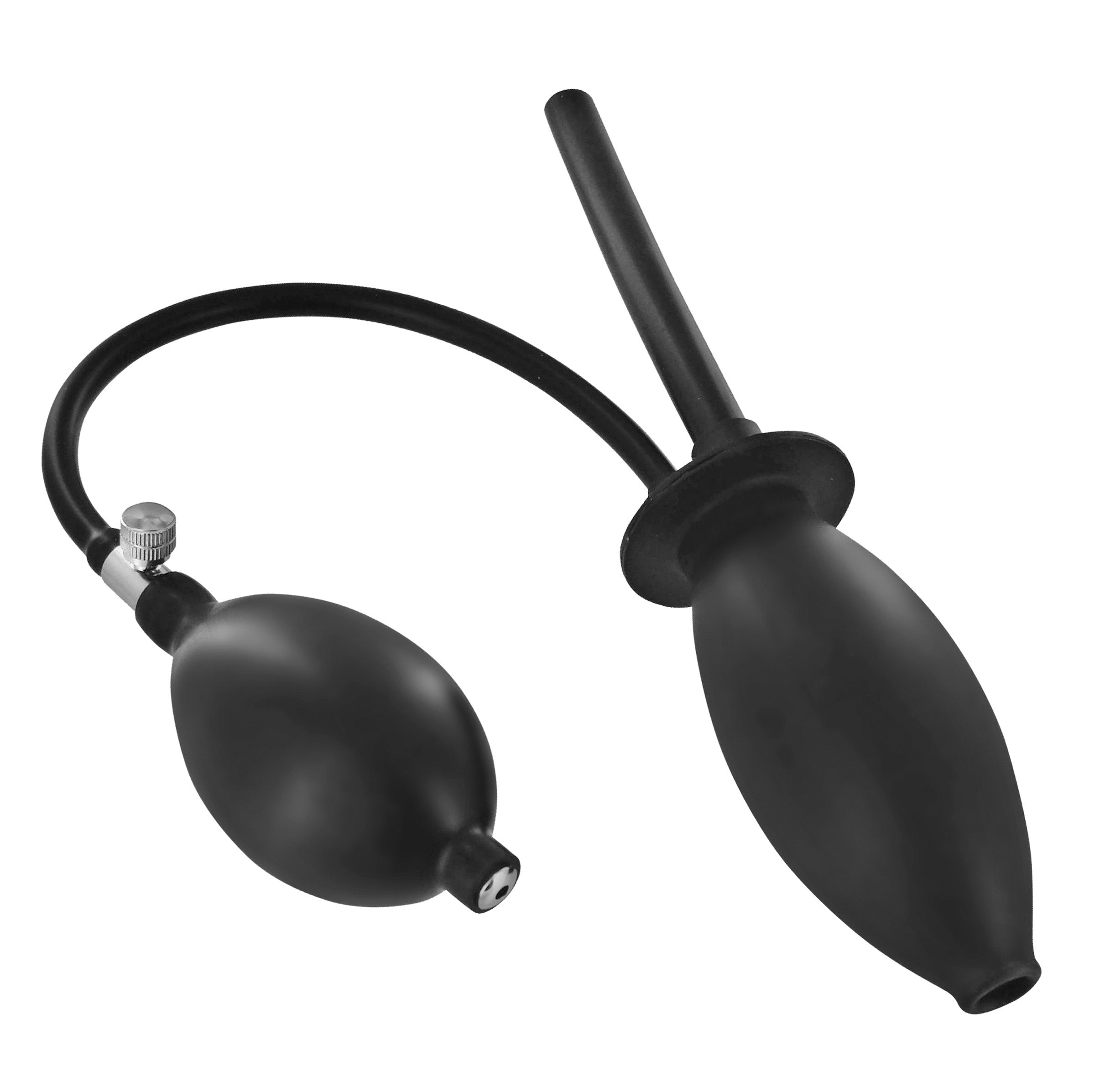 Enema Anal Stretching Kit featuring an inflatable plug and desensitizing lube, designed for enhanced comfort and gradual expansion.