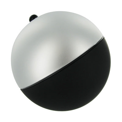 ErotiSphere Handheld Massager in black and silver with VelvaFeel coating, designed for deep-tissue massage and sensual stimulation.