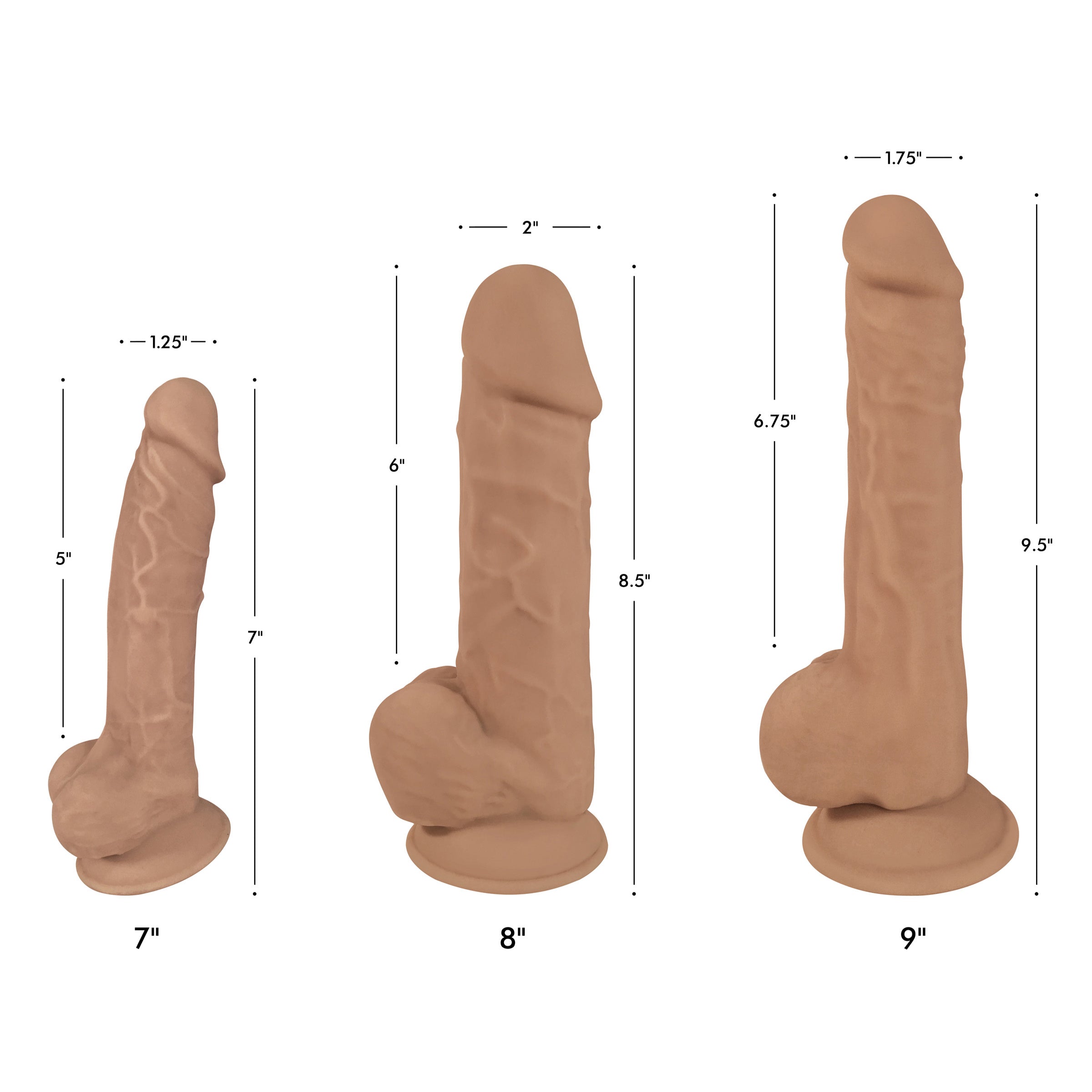 Fleshstixxx 7 Inch Silicone Dildo with Balls, featuring realistic design and strong suction cup base.