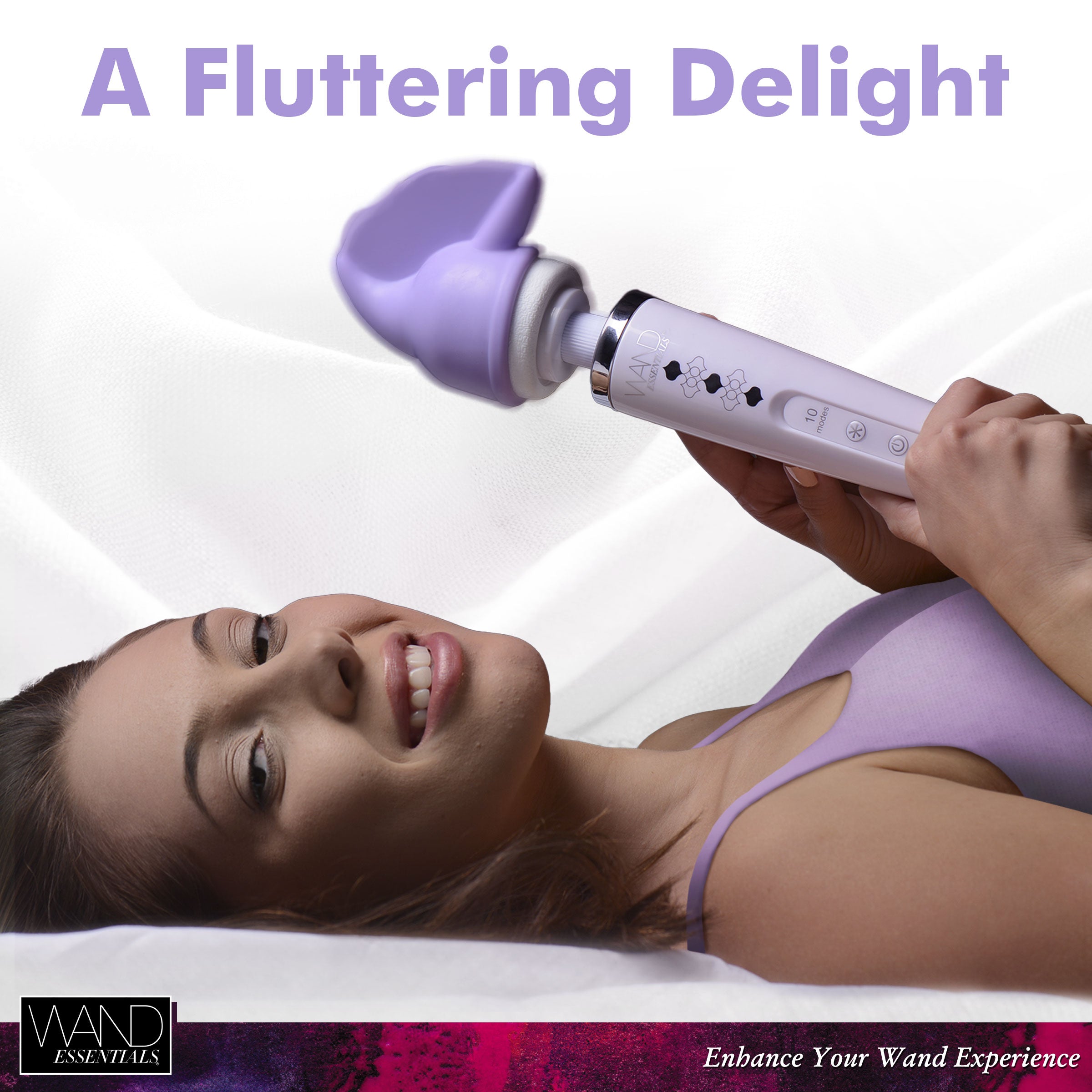 Woman with a massage wand.