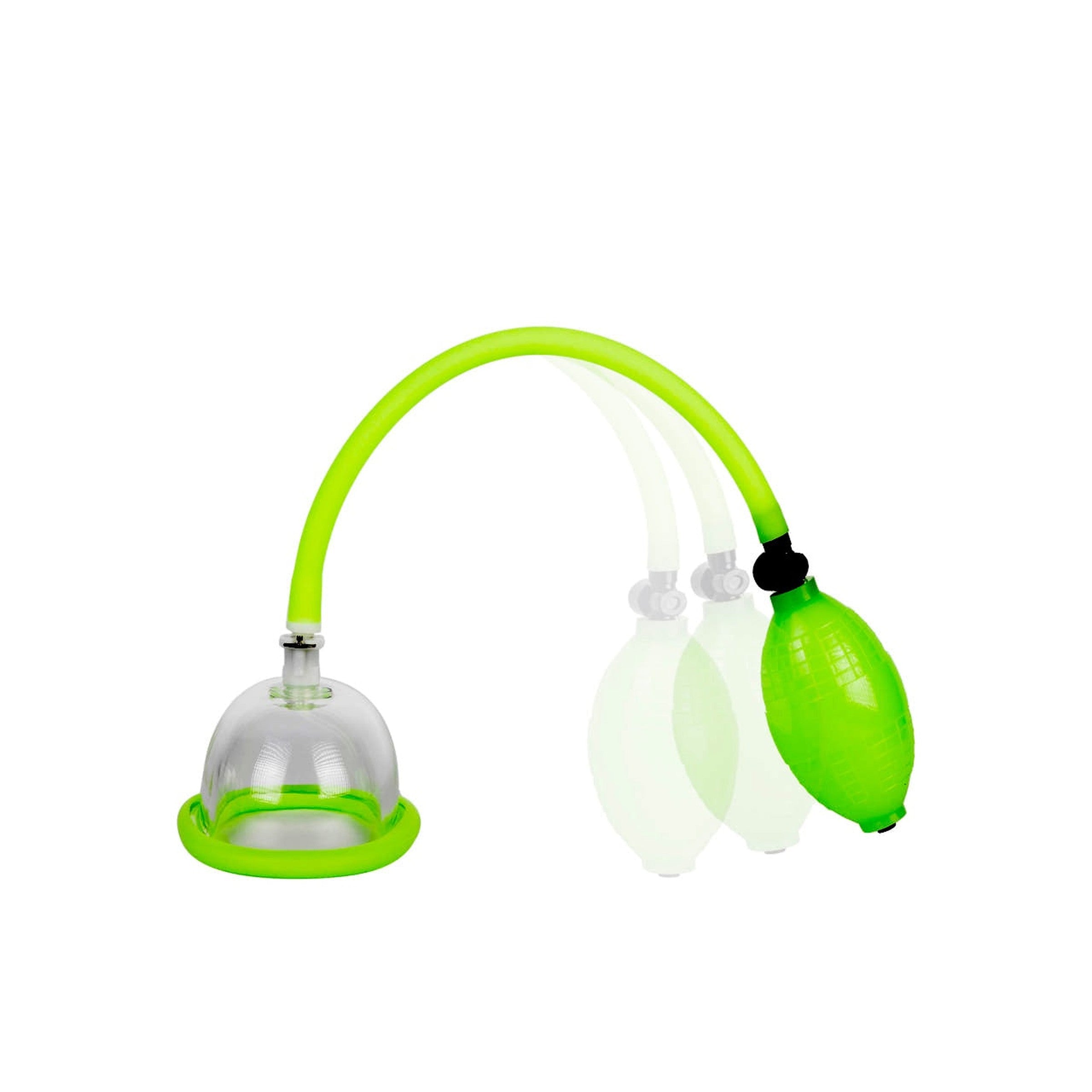 Go Glow Pump for Her - a glow-in-the-dark intimate pump designed for enhanced pleasure with natural vacuum suction.