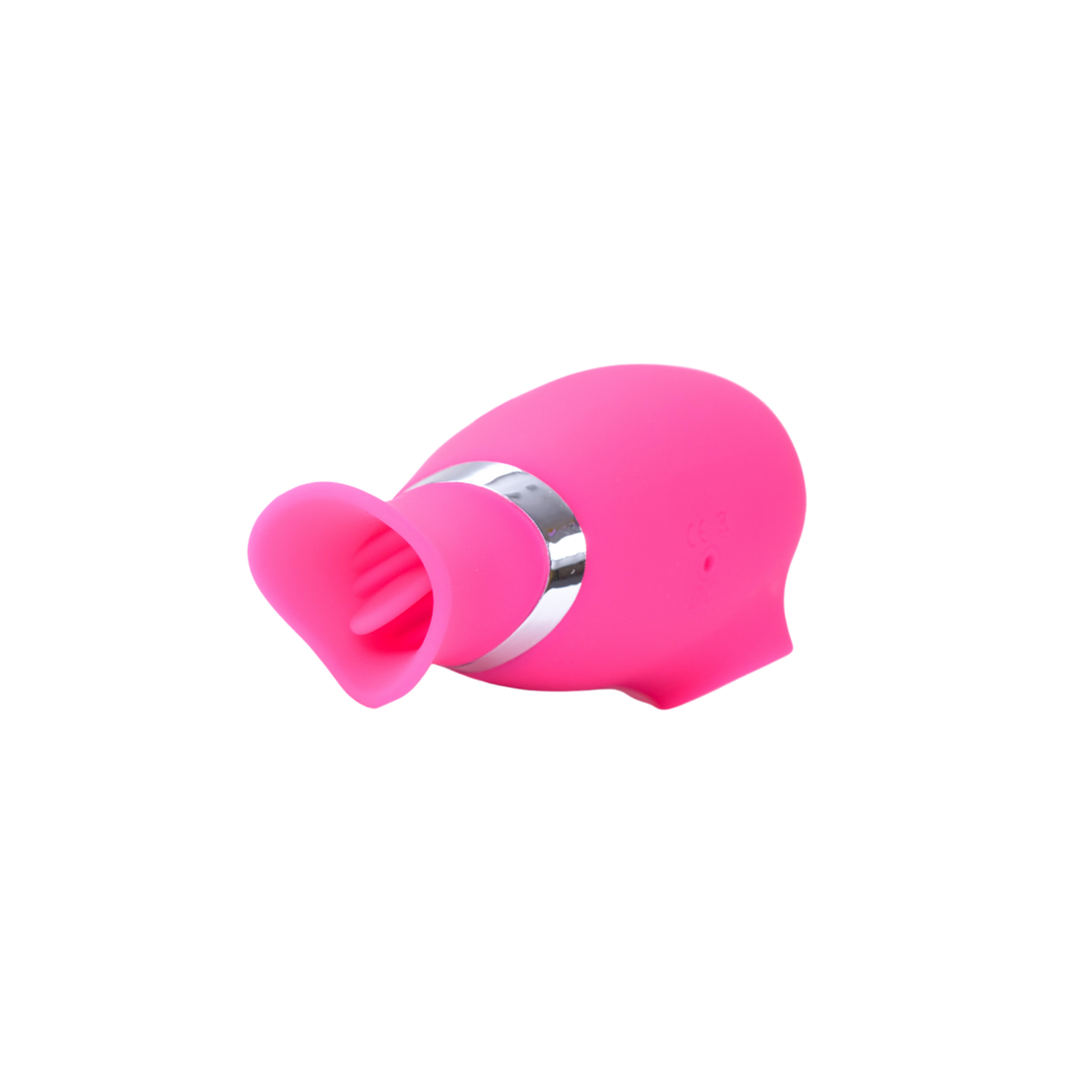 Little Secret Dual Action Air Suction Mini Massager in soft silicone, designed for discreet pleasure with a flickering tongue end and adjustable air pulsation.
