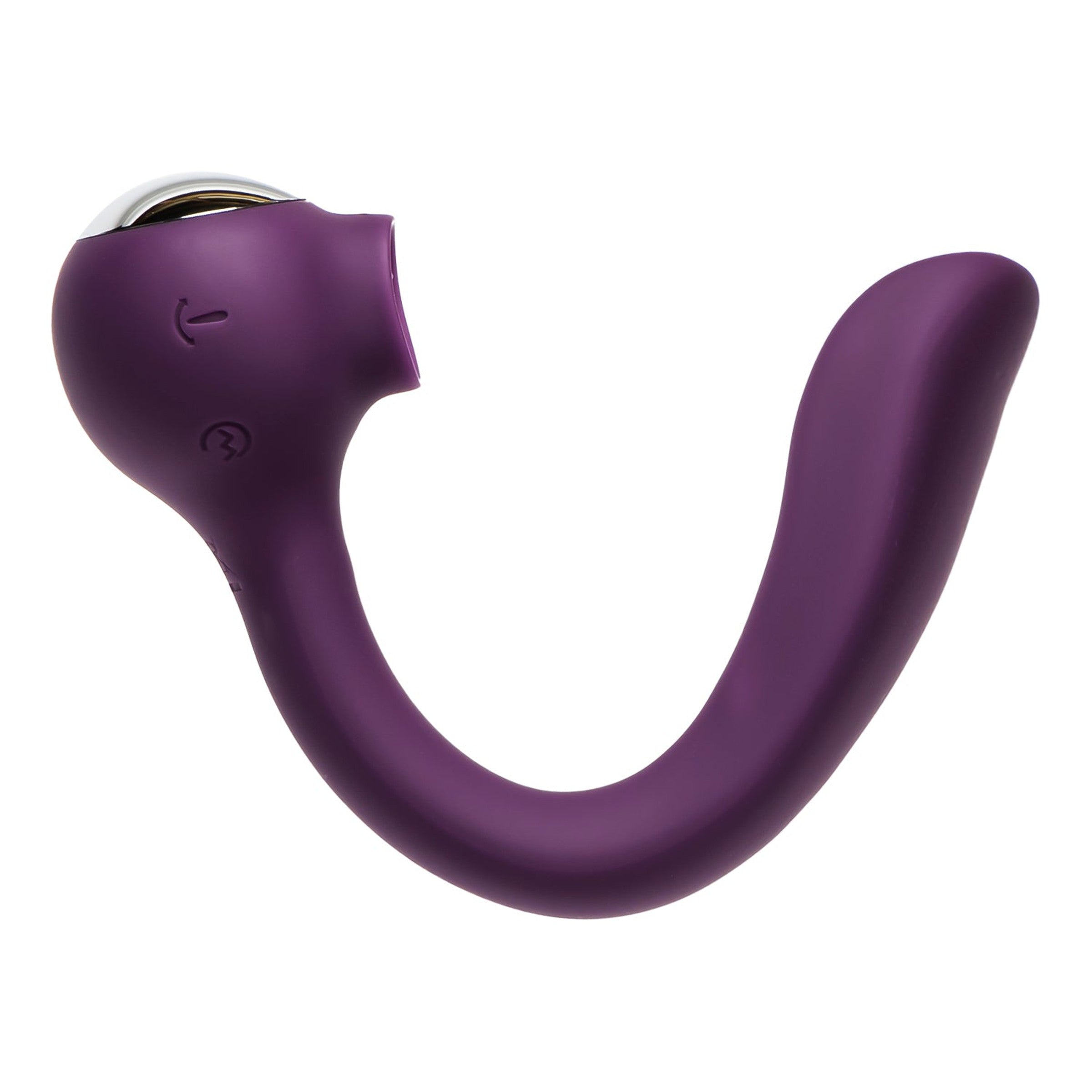 Lunar Licker Bendable Clitoral & G-Spot Vibrator in a sleek design, showcasing its flexible shape and dual stimulation features.
