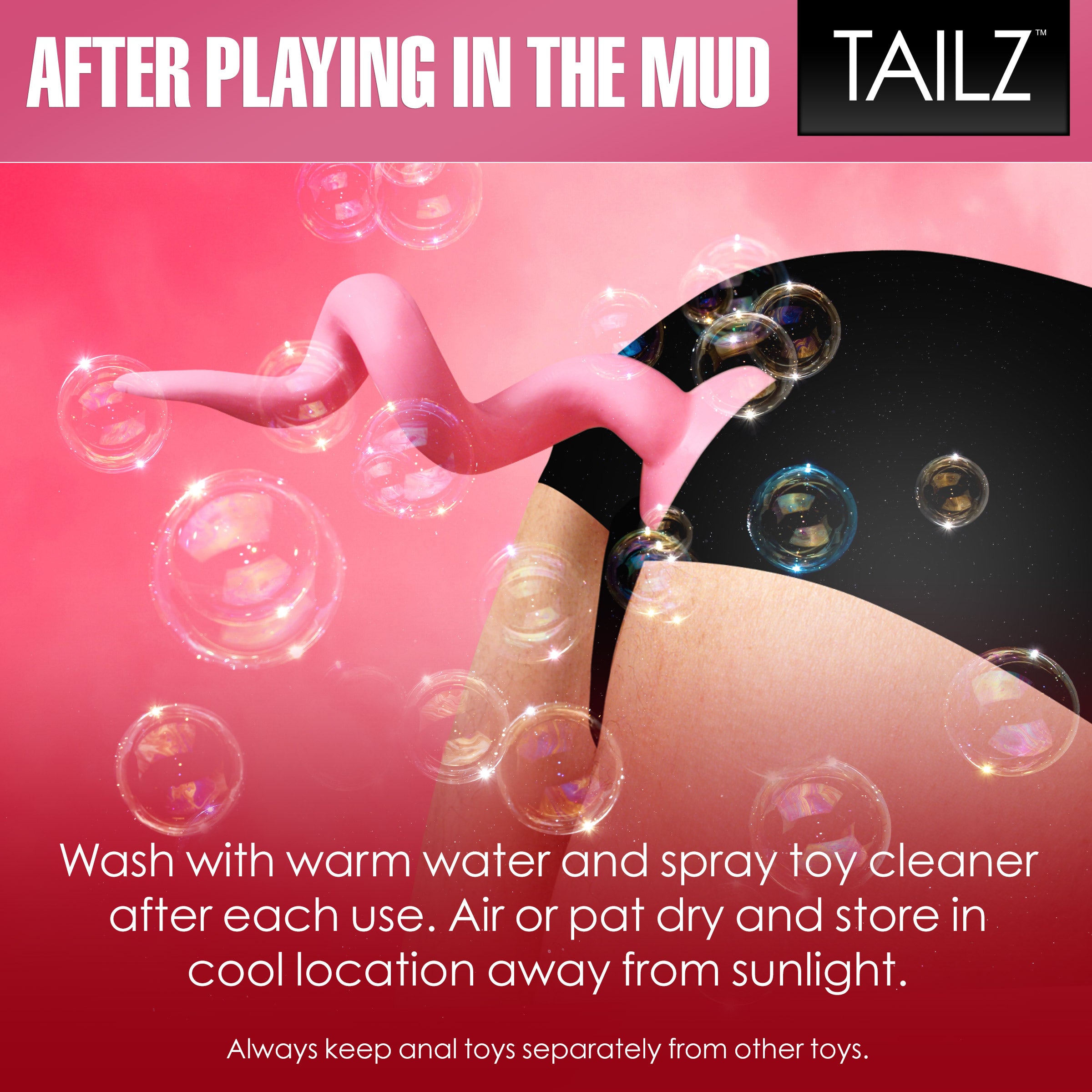 A vibrant bubblegum pink Piggy Tail Anal Plug with a curly tail, designed for playful and adventurous anal pleasure.