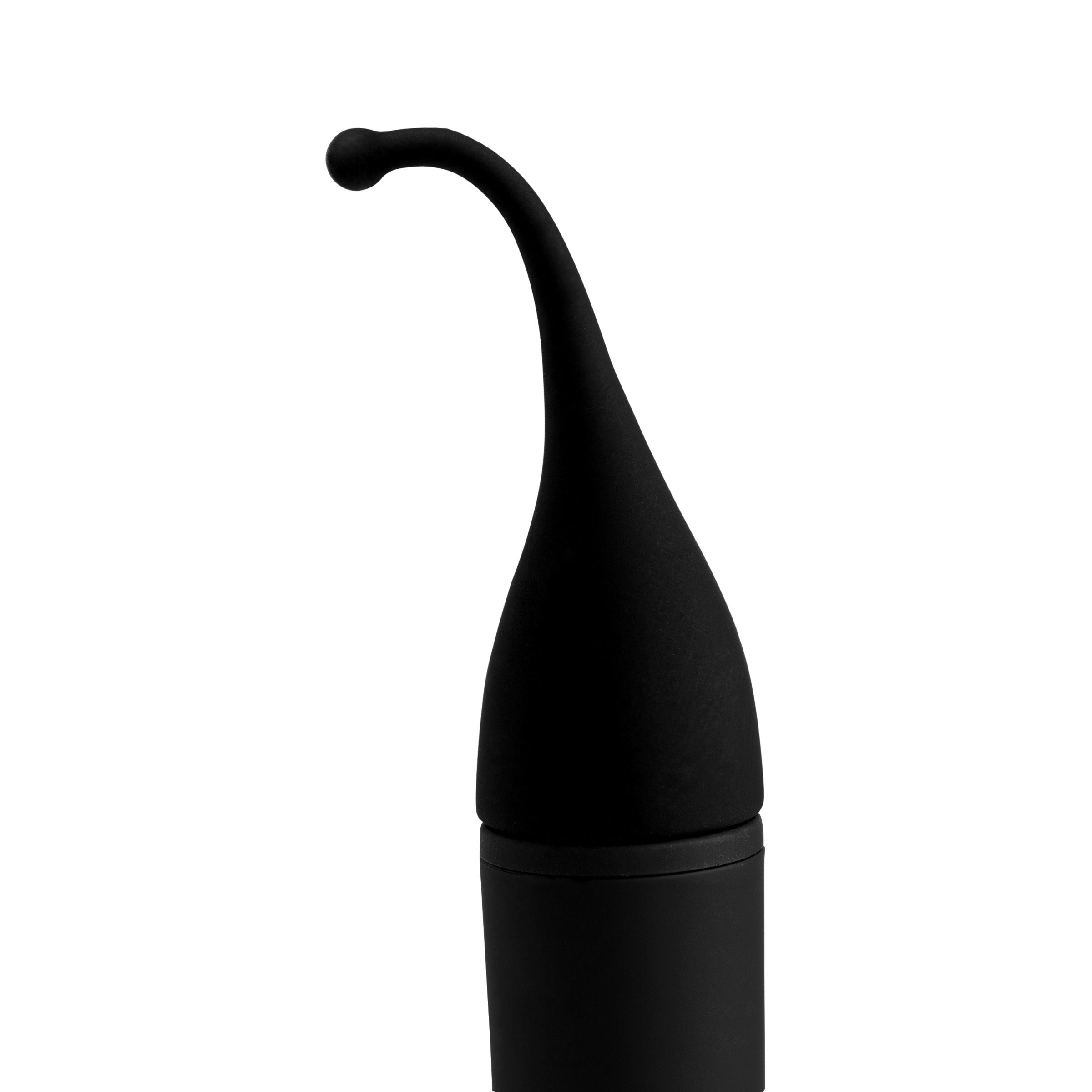Pinpoint Silicone Vibrating Stimulator showcasing its flexible design and thin balled tip for targeted stimulation.