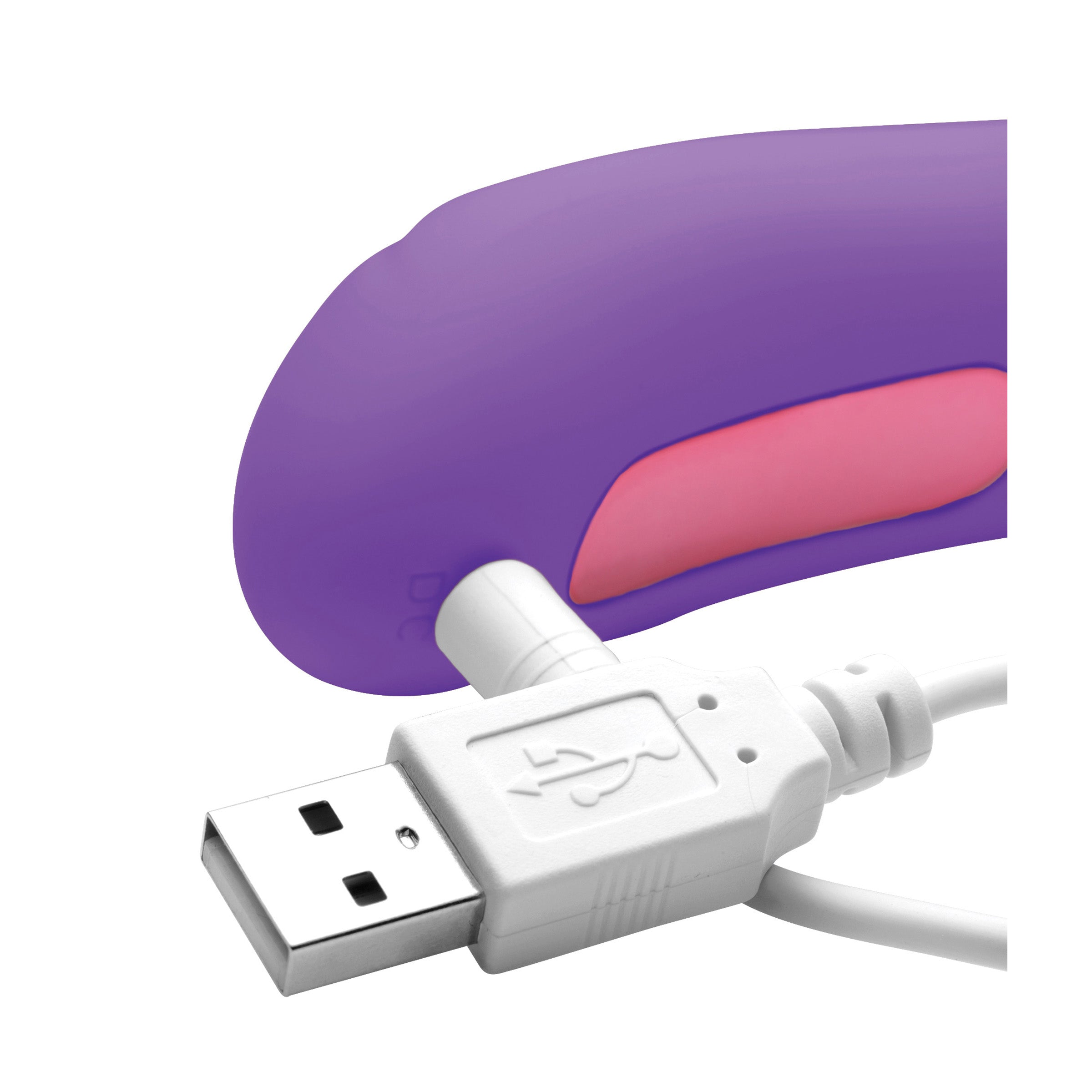 Shegasm Petite Focused Clitoral Stimulator in purple, showcasing its compact design and silicone tip for targeted pleasure.