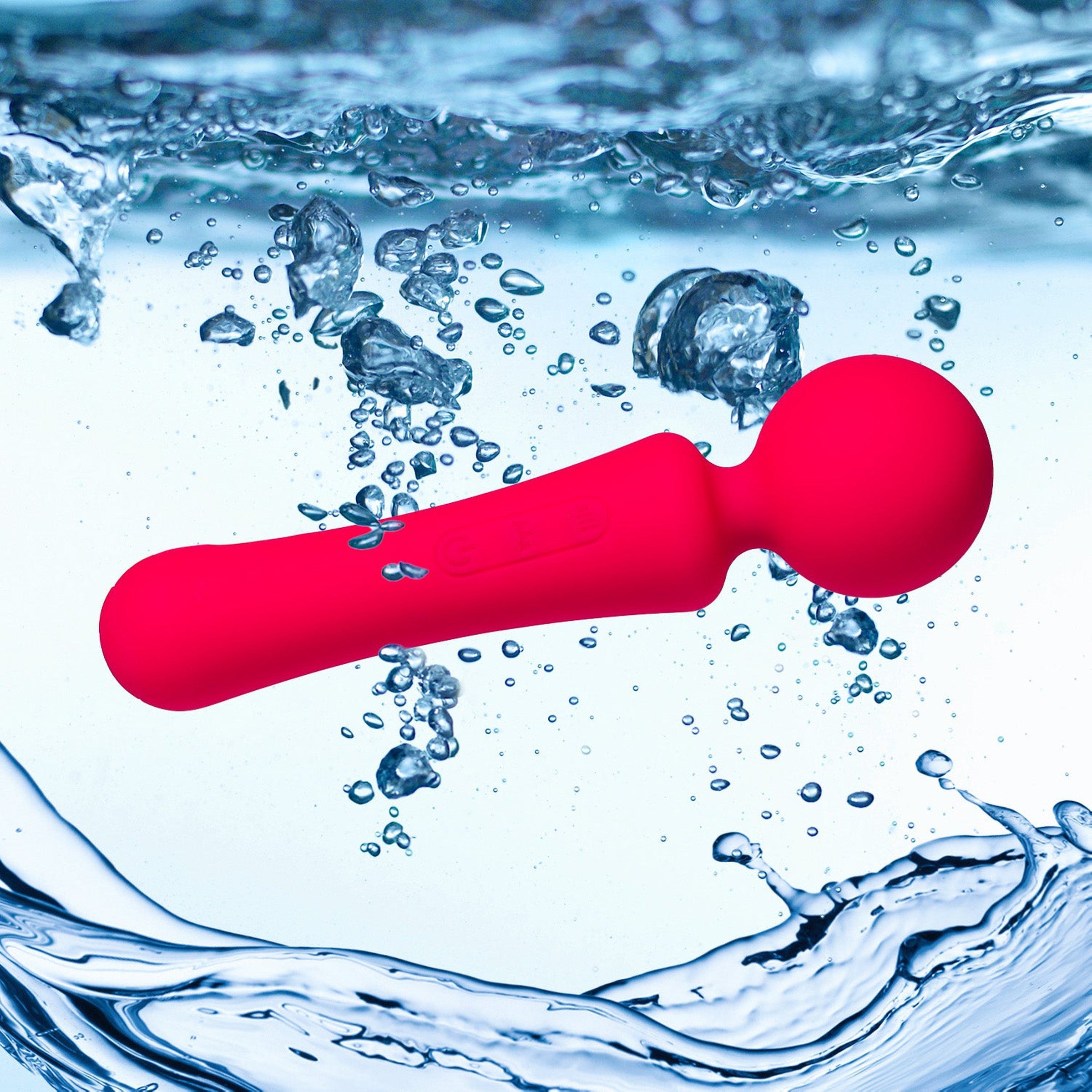 Spot On Rechargeable Wand in soft silicone with flexible neck and ergonomic design, showcasing its sleek and stylish appearance.