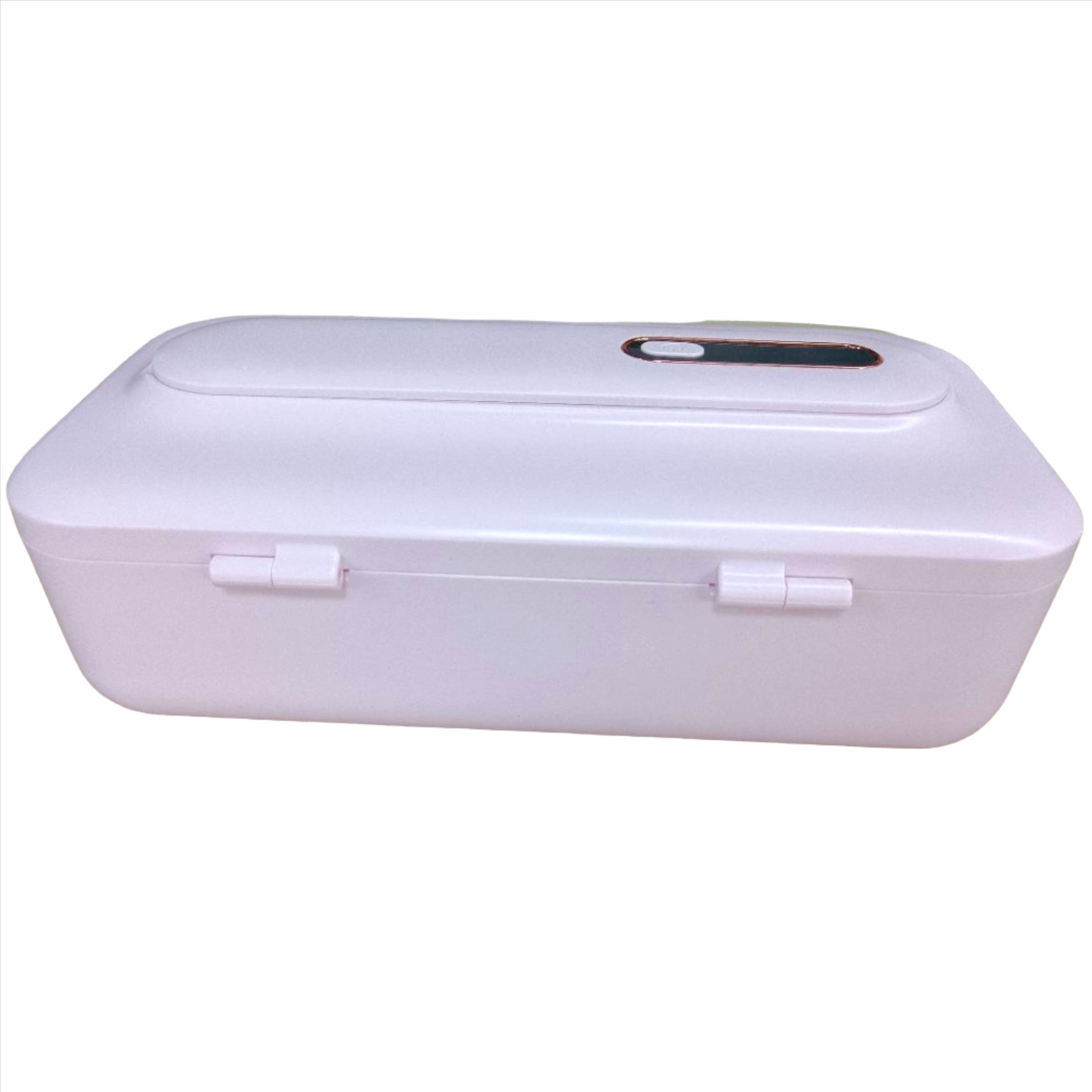 Sterile Storage Box with UV Light, designed for safe and hygienic storage of sex toys, featuring a sleek design and USB charging capability.