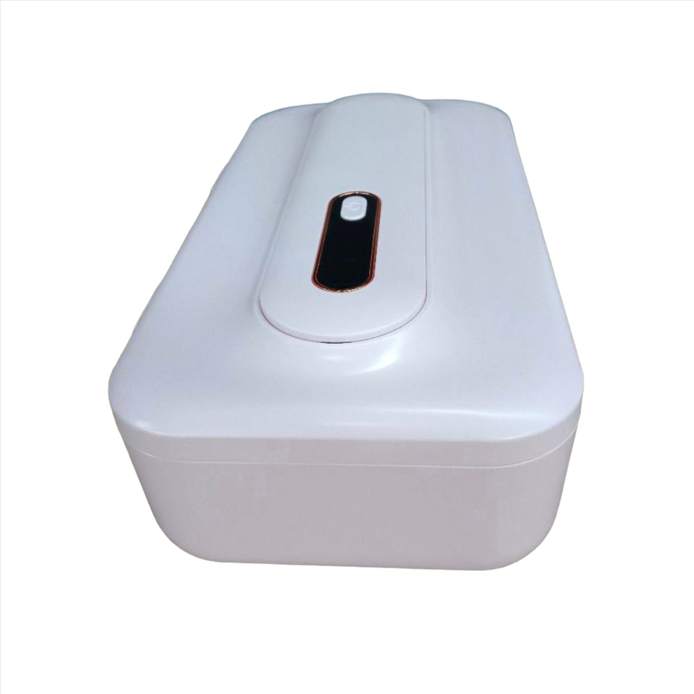 Sterile Storage Box with UV Light, designed for safe and hygienic storage of sex toys, featuring a sleek design and USB charging capability.
