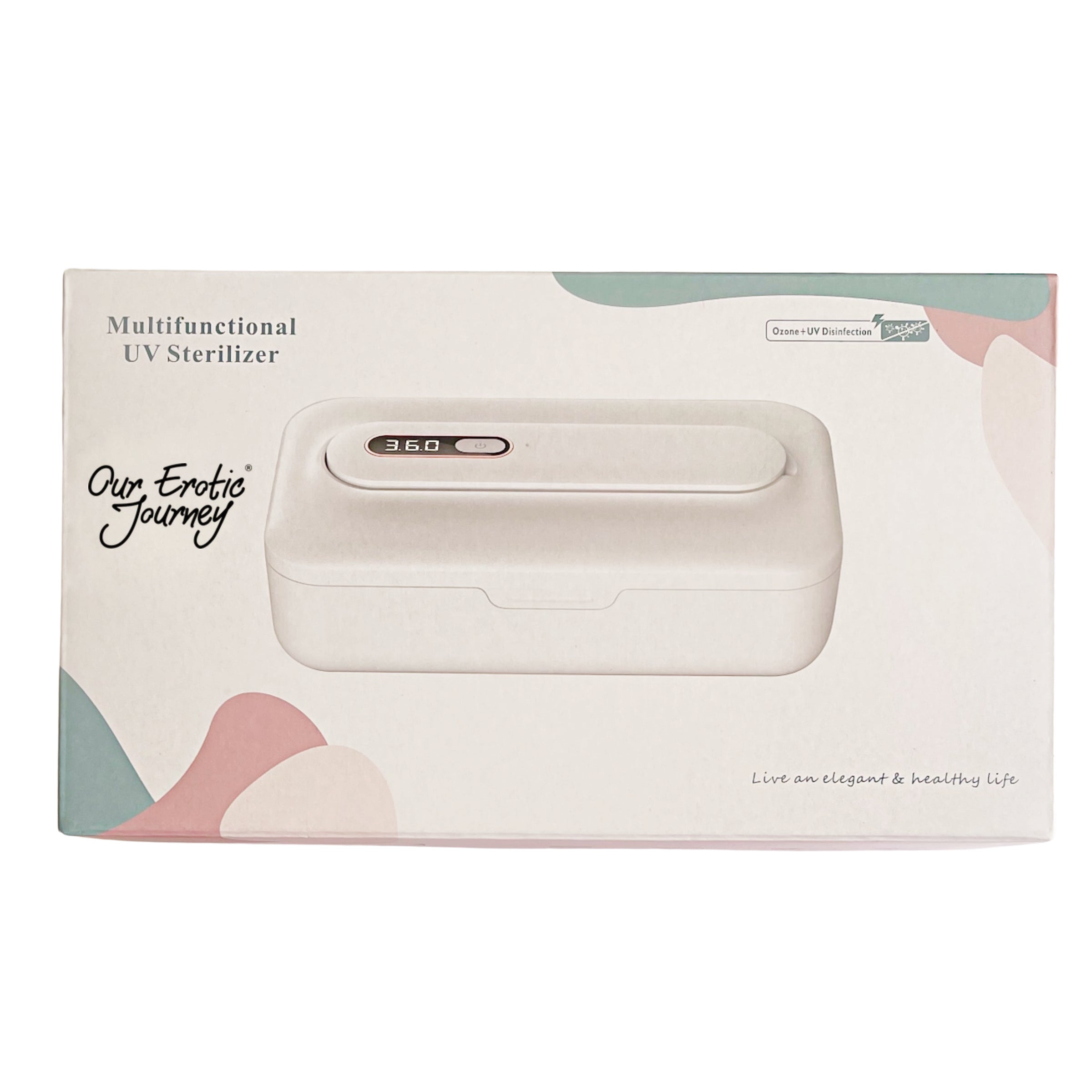 Sterile Storage Box with UV Light, designed for safe and hygienic storage of sex toys, featuring a sleek design and USB charging capability.