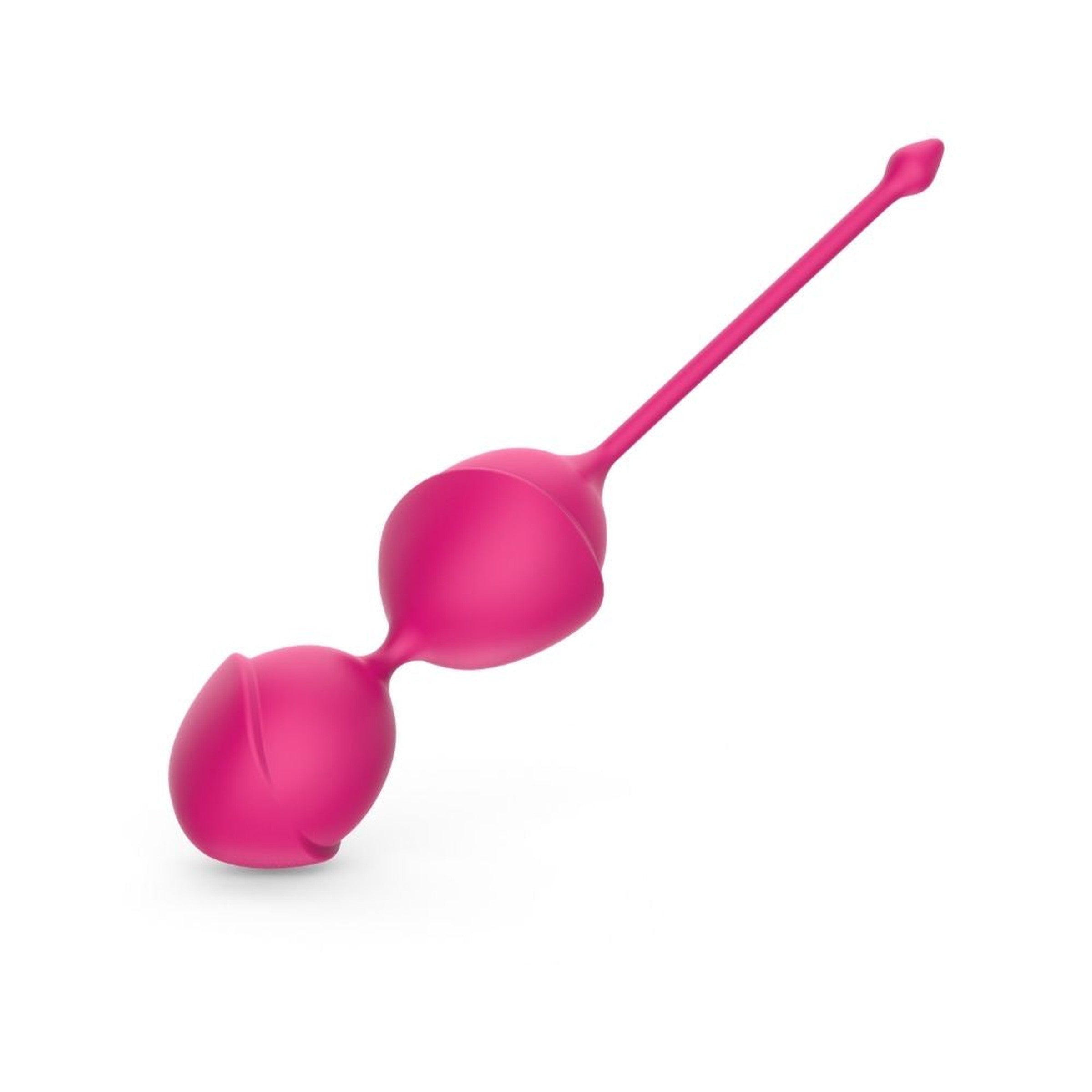 Titan Kegel Balls in soft pink silicone, designed for pelvic muscle toning and pleasure.