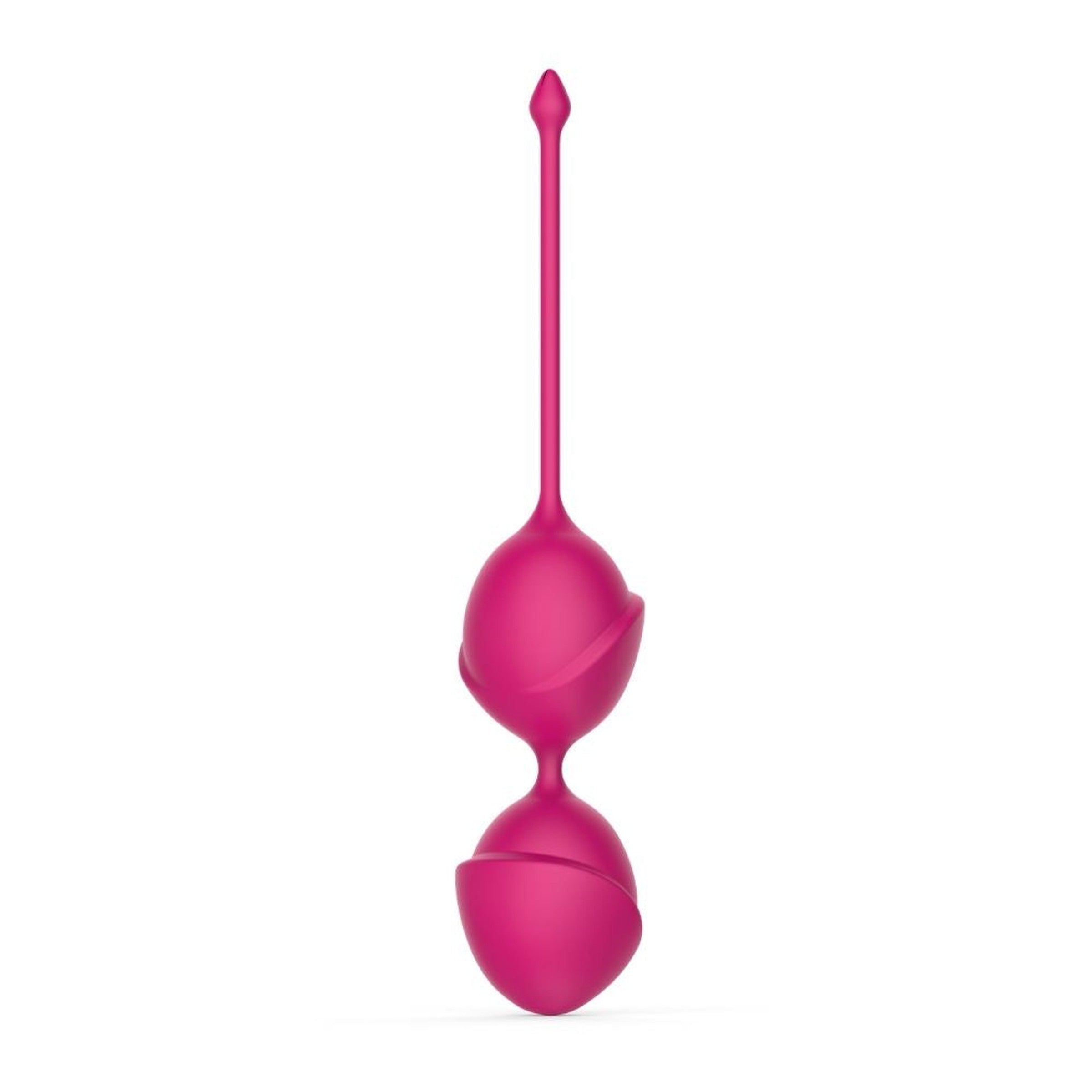 Titan Kegel Balls in soft pink silicone, designed for pelvic muscle toning and pleasure.