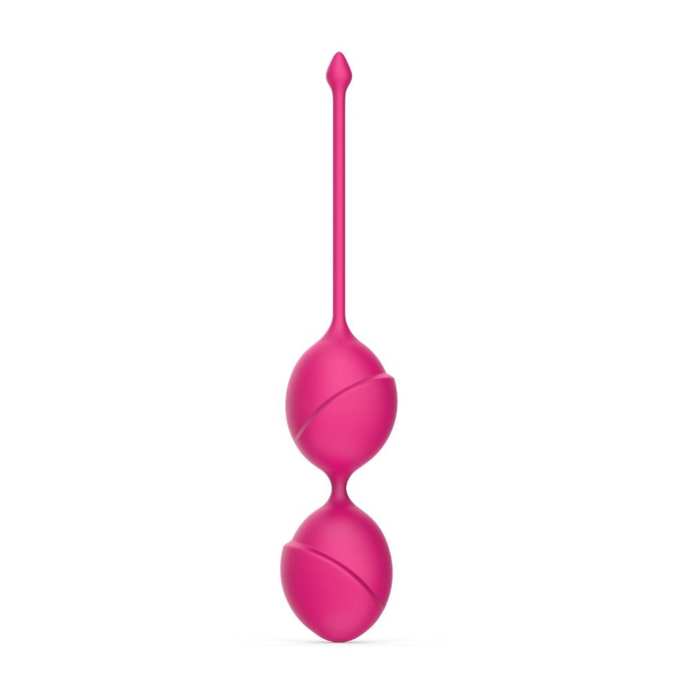 Titan Kegel Balls in soft pink silicone, designed for pelvic muscle toning and pleasure.