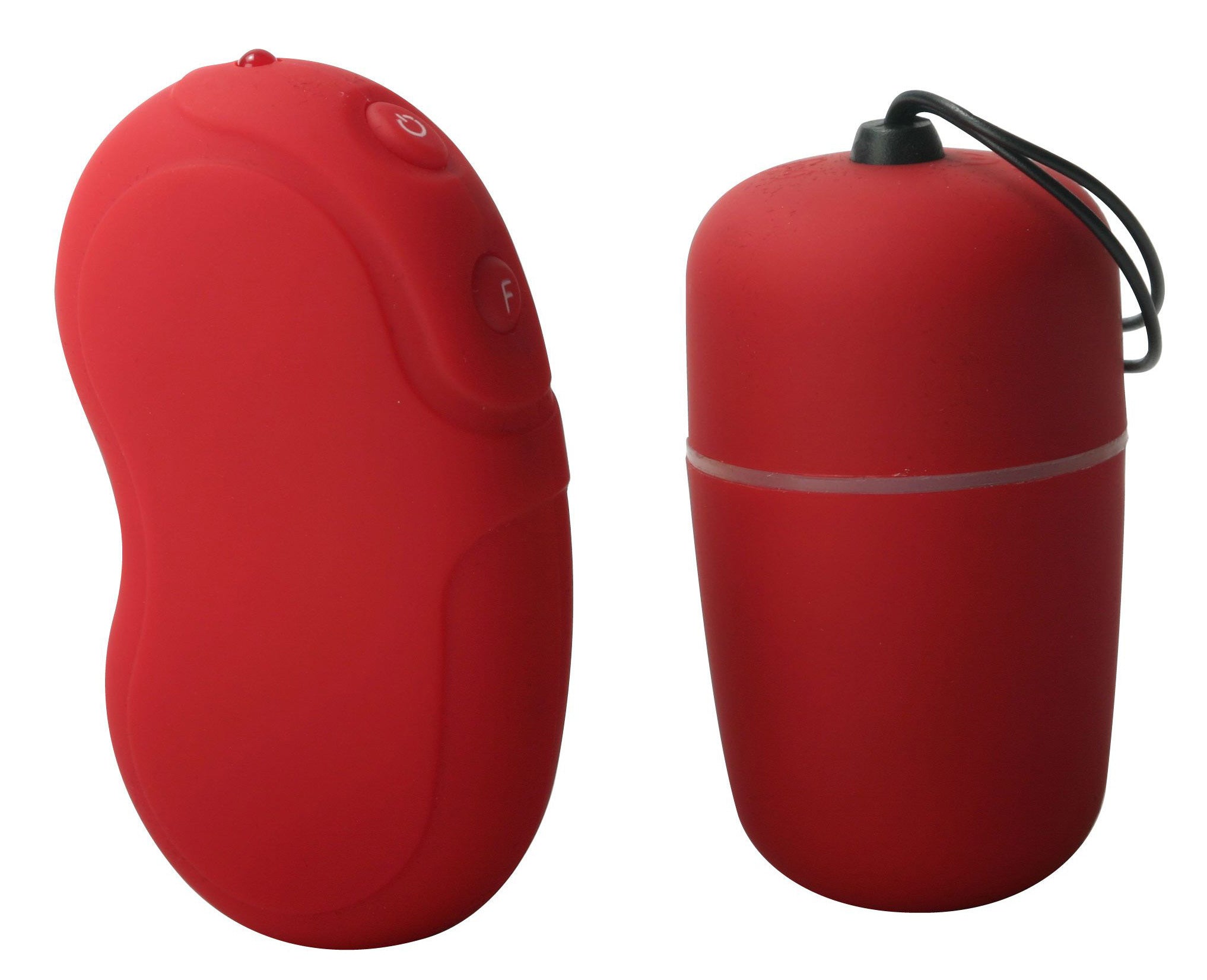 Trinity 10 Speed Red Remote Egg vibrator, compact and powerful, designed for clitoral and internal stimulation.