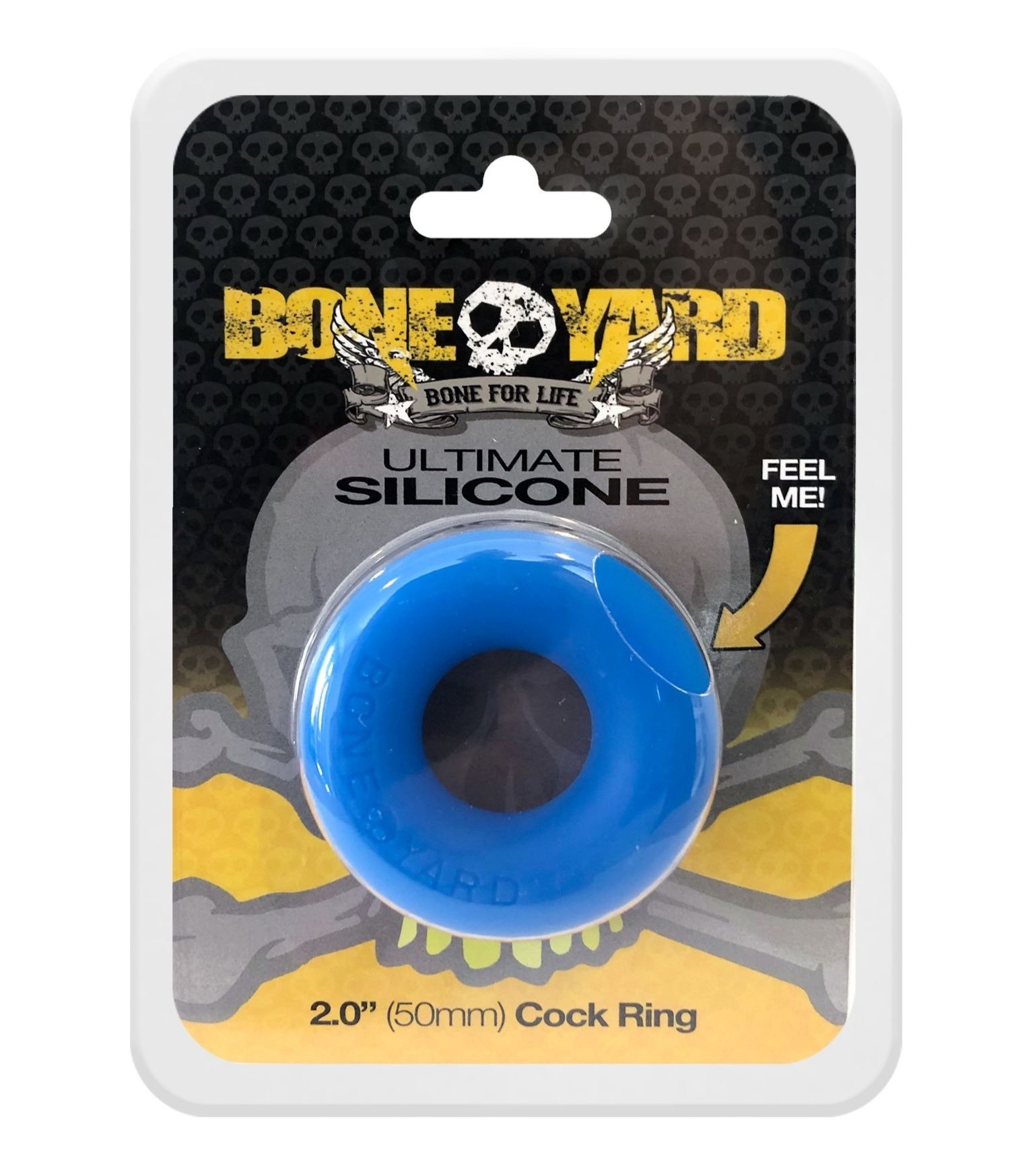 Ultimate Silicone Cock Ring in Blue, featuring a soft touch finish and durable design, ideal for enhancing pleasure and comfort.