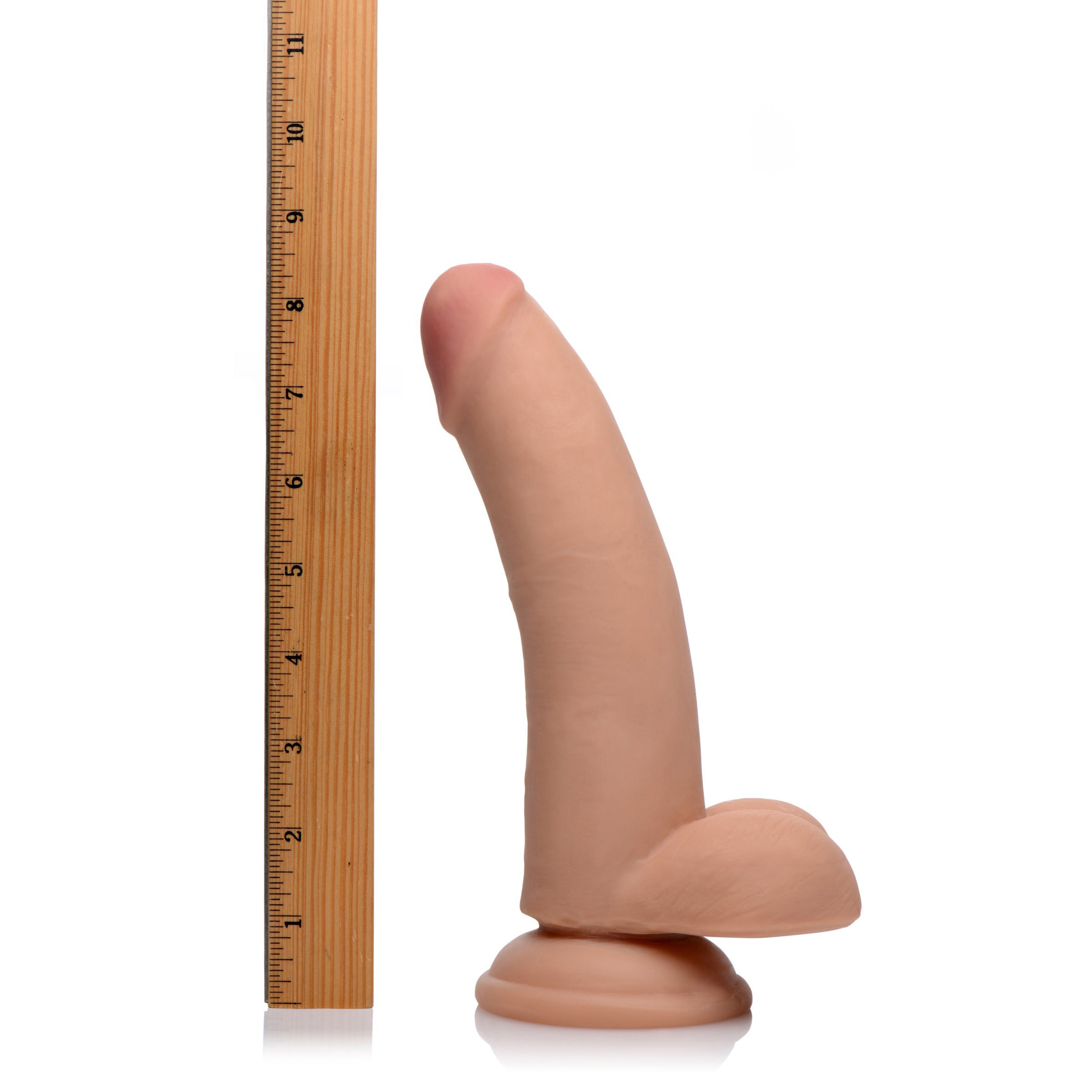 USA Cocks 8 Inch Ultra Real Dual Layer Dildo with realistic details and strong suction cup base.