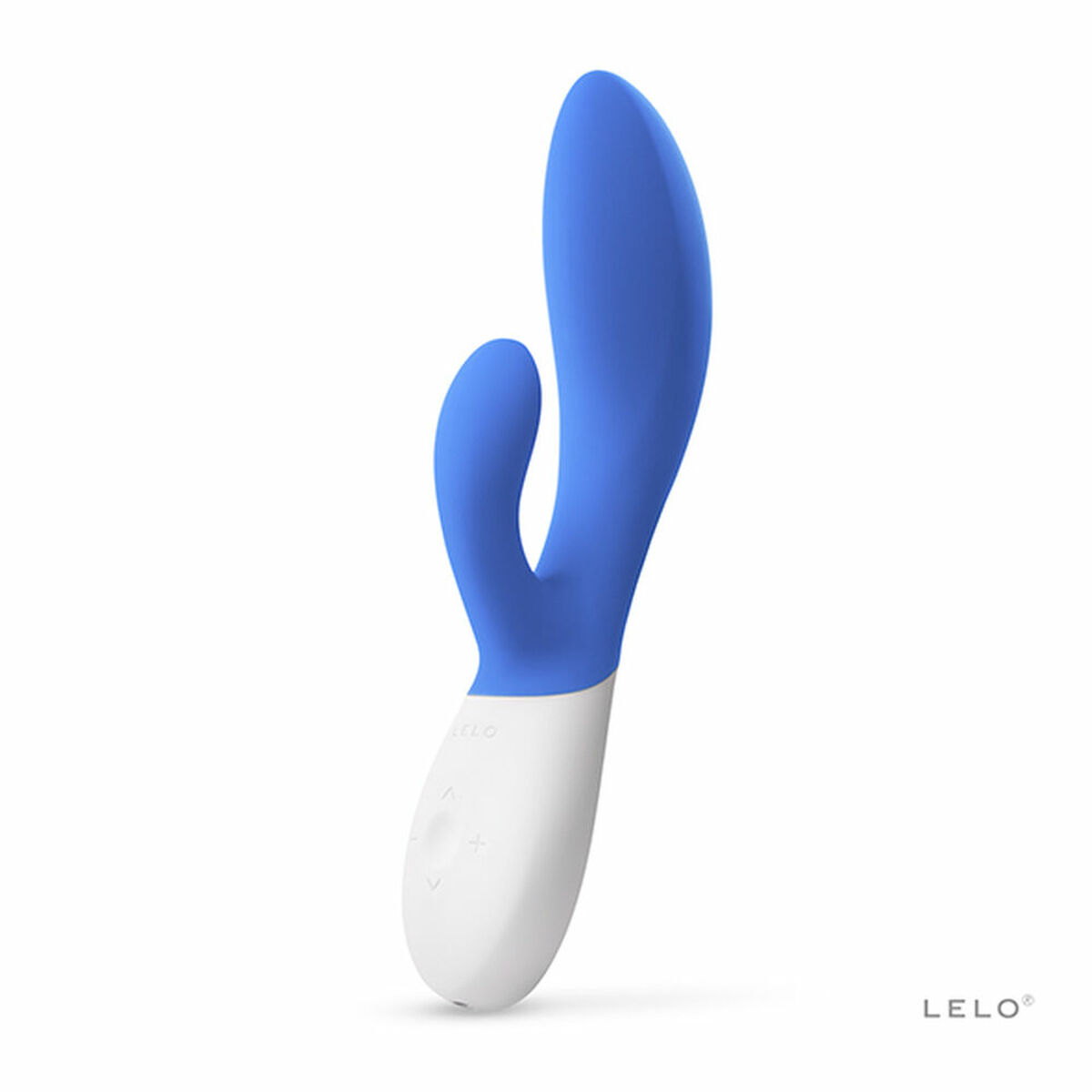 Blue dual-stimulation vibrator.