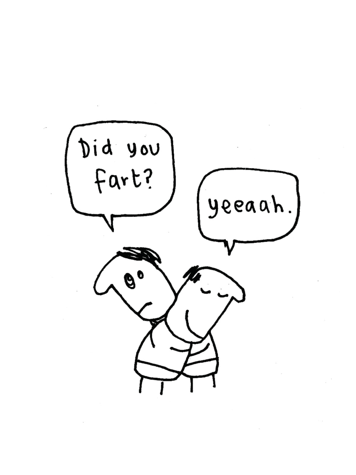 Main Did You Fart Hug Card image