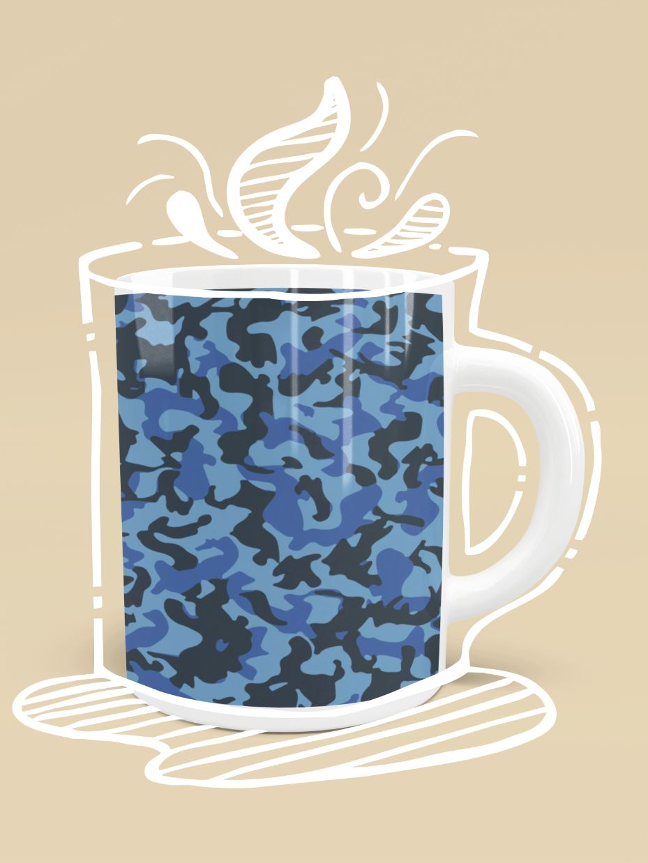 Main Blue Camo Mug image