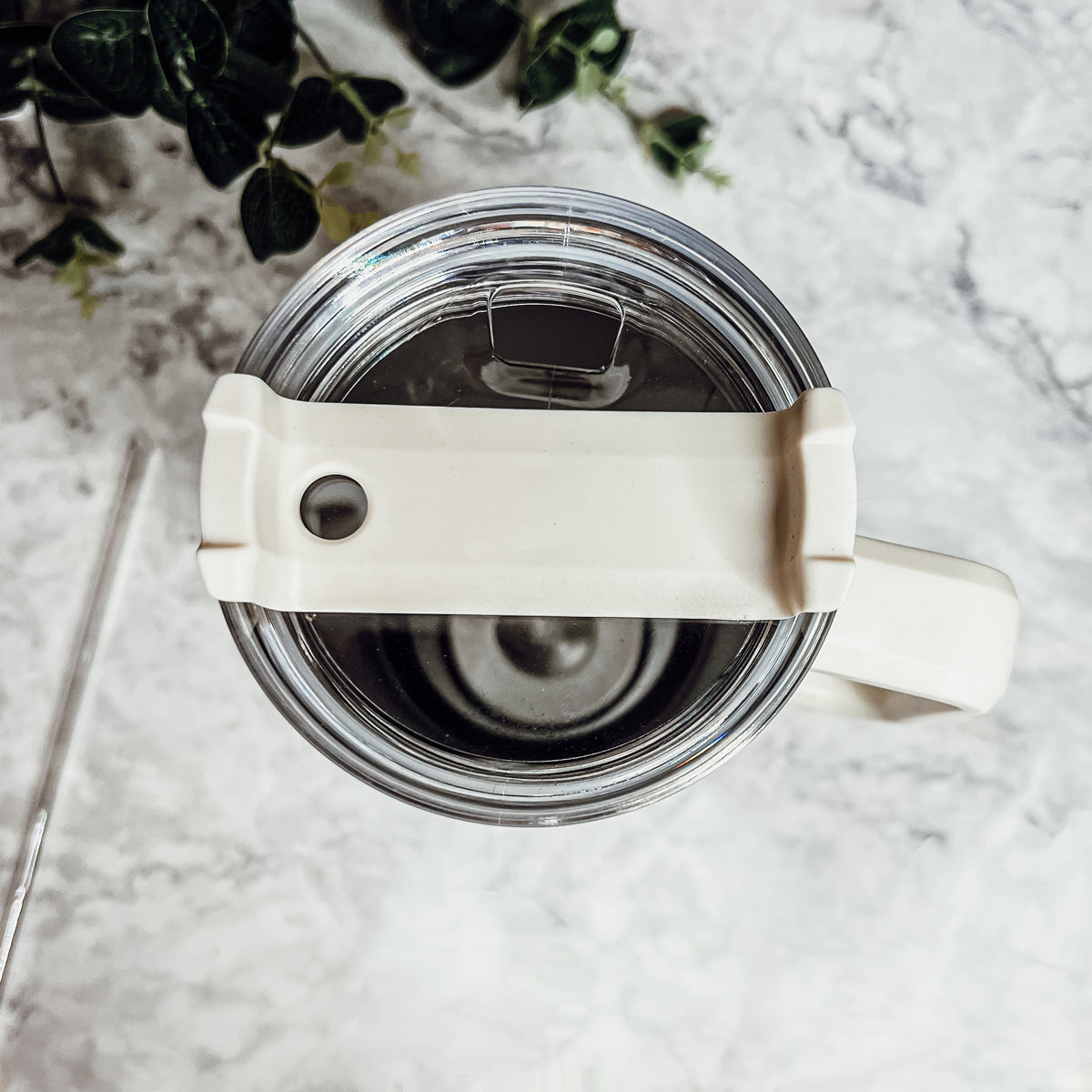 Don't Bug Me 40oz insulated mug with matte finish, featuring a handle, straw, and versatile 3-in-1 lid.