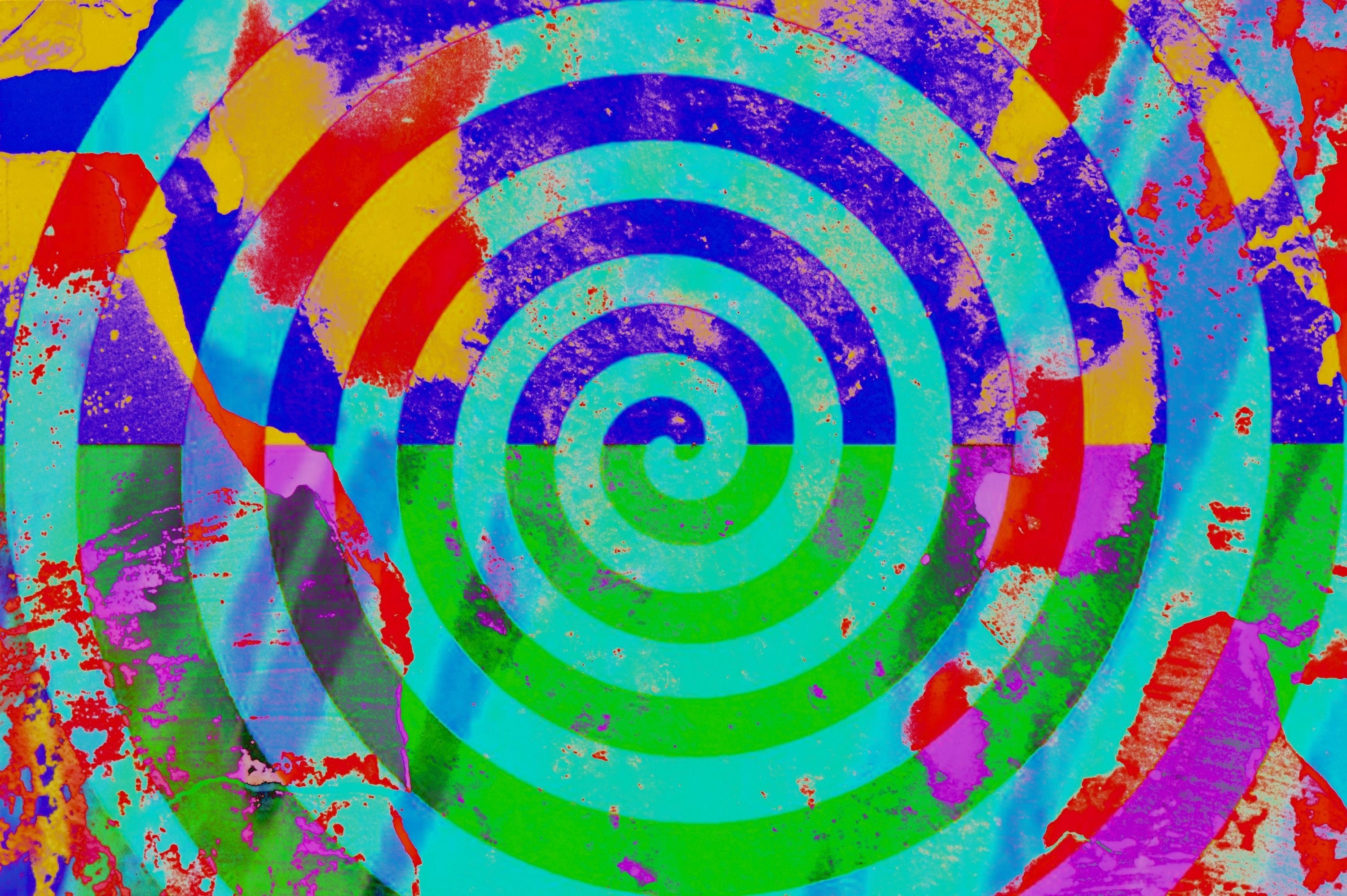 Fender Bender Abstract Pop Art Canvas Print showcasing vibrant colors and an abstract design, perfect for modern home decor.