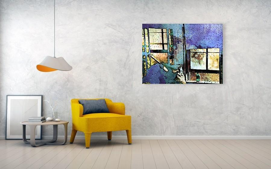 A ceramic coffee mug featuring a bold pop art design of a hat and glass bottle, available in white and black colors.