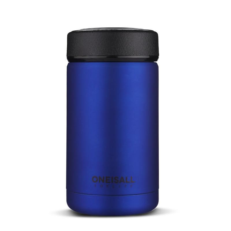 High Quality 400ml 304 Stainless Steel Thermos Bottle in black, silver, blue, and gold colors, showcasing its sleek design and durable material.