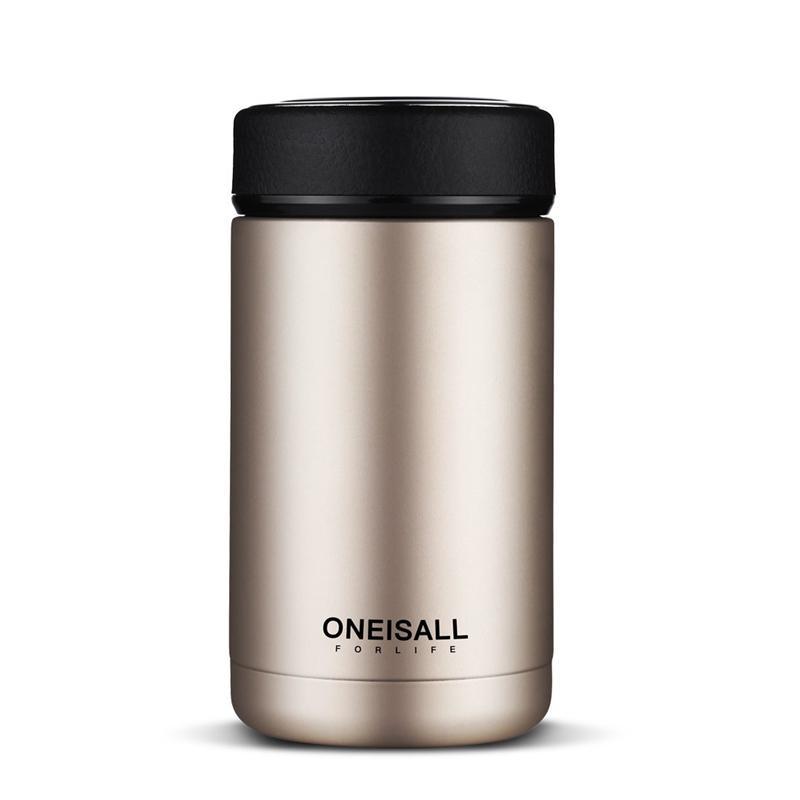 High Quality 400ml 304 Stainless Steel Thermos Bottle in black, silver, blue, and gold colors, showcasing its sleek design and durable material.