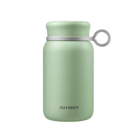 High Quality Portable Thermos Cup made of 316 stainless steel with a silicone lifting ring and compact design.