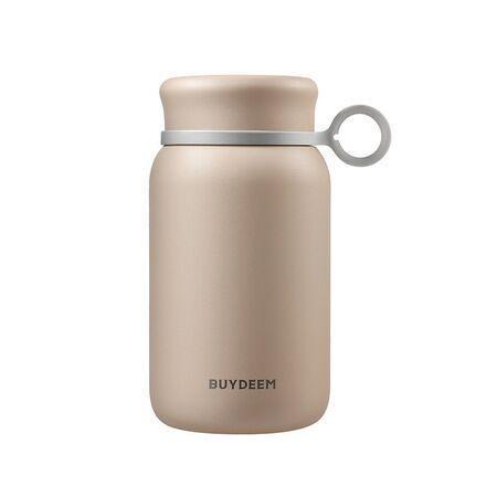 High Quality Portable Thermos Cup made of 316 stainless steel with a silicone lifting ring and compact design.