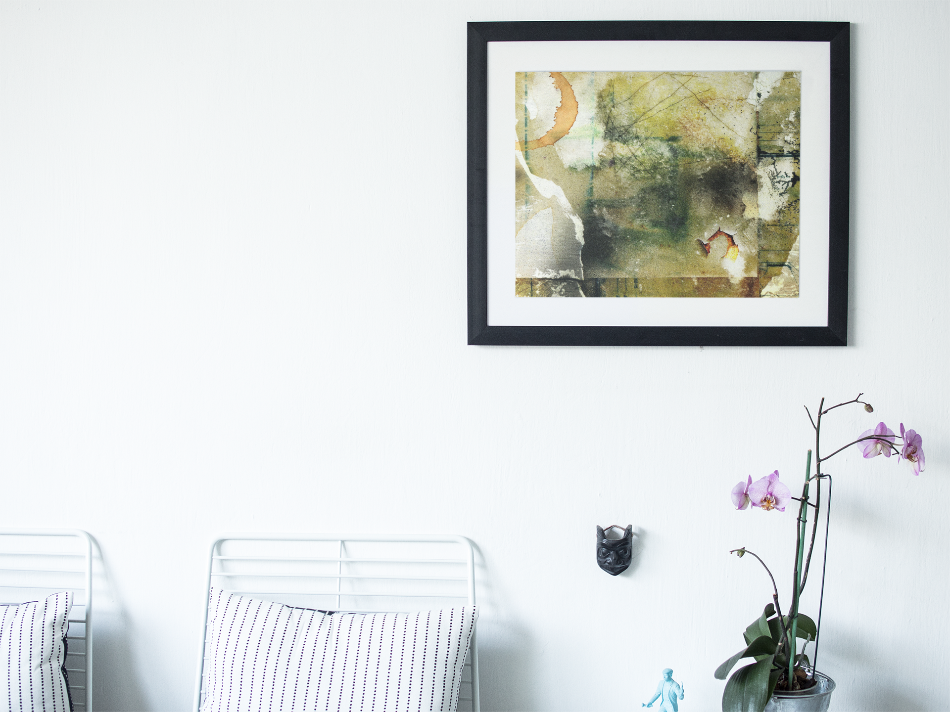 Nairobi #2 Digital Abstract Pop Art Canvas Print featuring vibrant colors and an Africa-shaped design, perfect for modern decor.