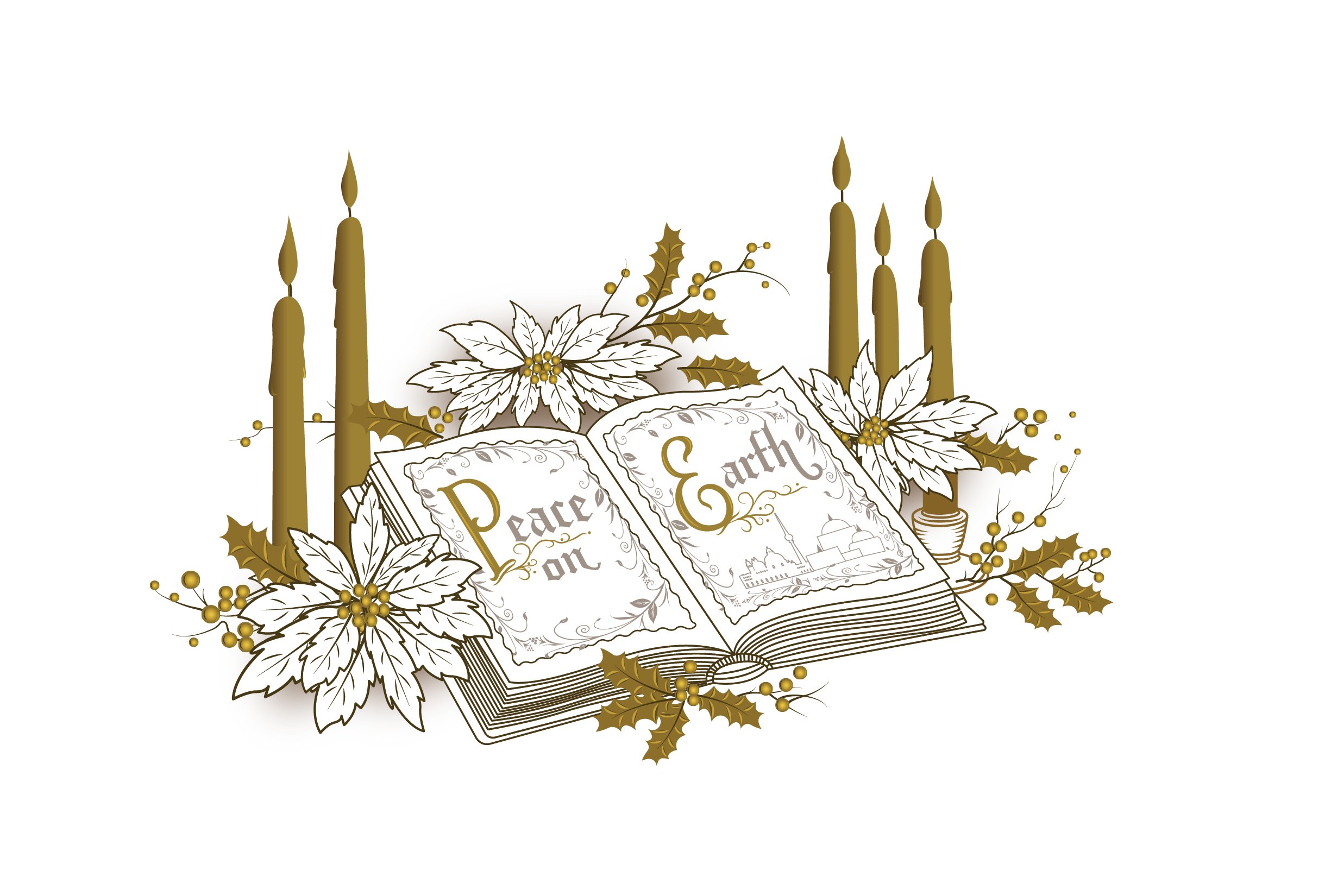 A vibrant Peace On Earth Modern Pop Art Print featuring contemporary design elements and festive colors, perfect for holiday decor.