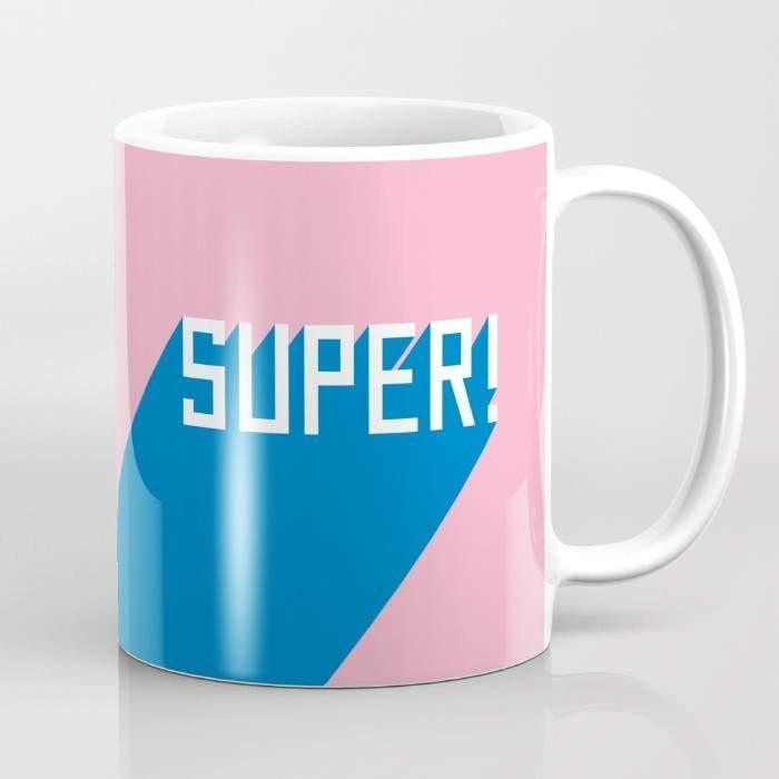 A vibrant Super Printed Mug showcasing wrap-around art, designed for easy gripping with a large handle, perfect for hot or cold beverages.