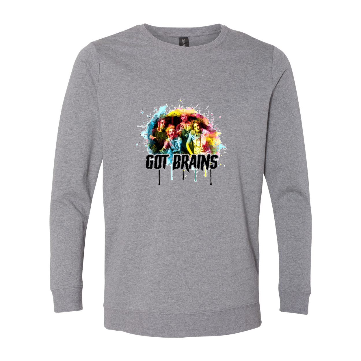 Zombie Unisex French Terry Crewneck Pullover featuring a stylish design and comfortable fit, perfect for casual wear.