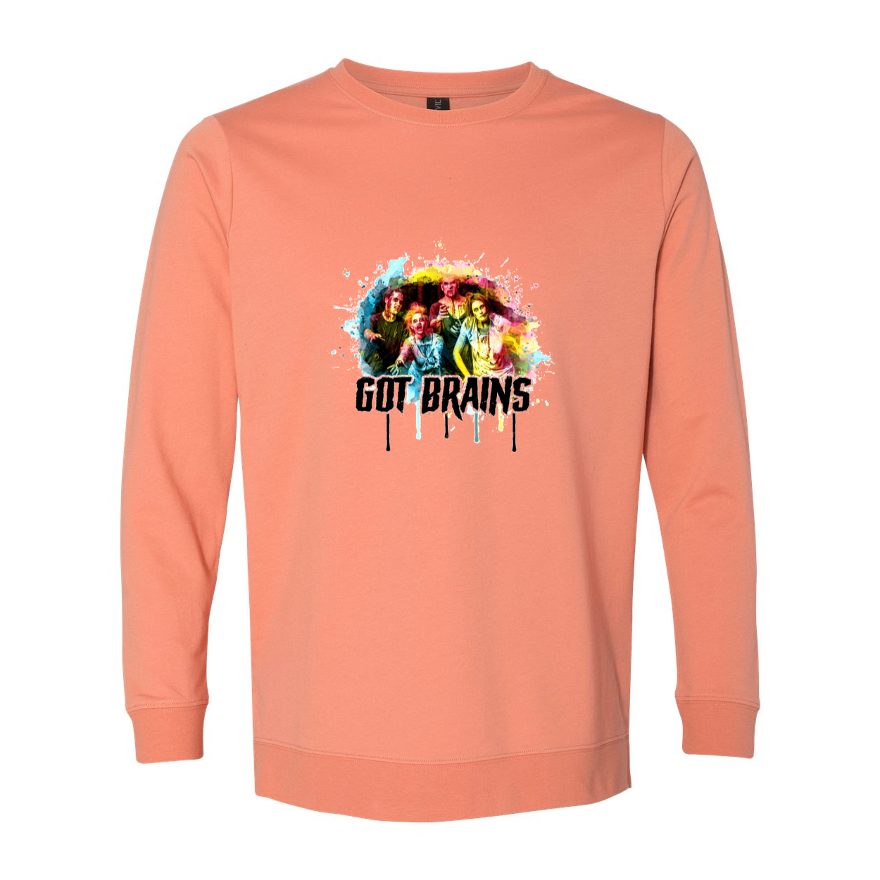 Zombie Unisex French Terry Crewneck Pullover featuring a stylish design and comfortable fit, perfect for casual wear.