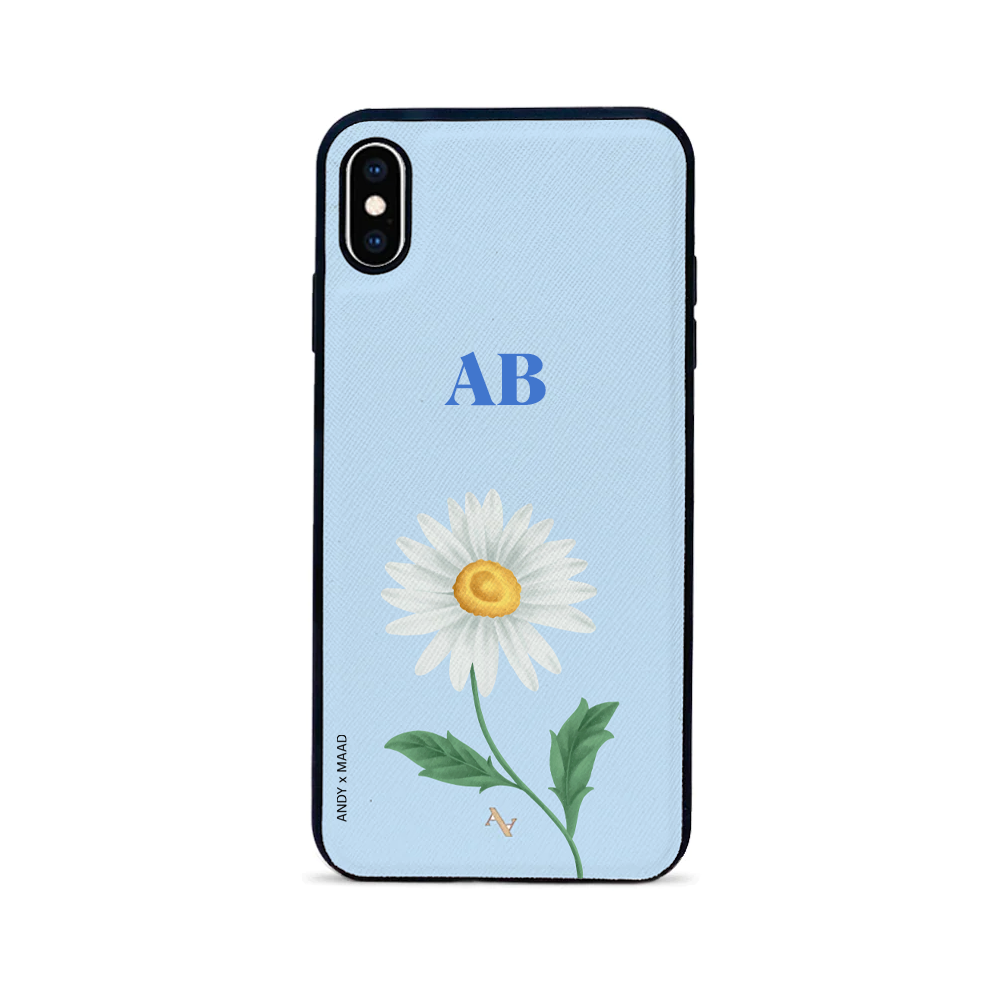 Main Andy x MAAD - Blue Daisy IPhone XS MAX Leather Case image