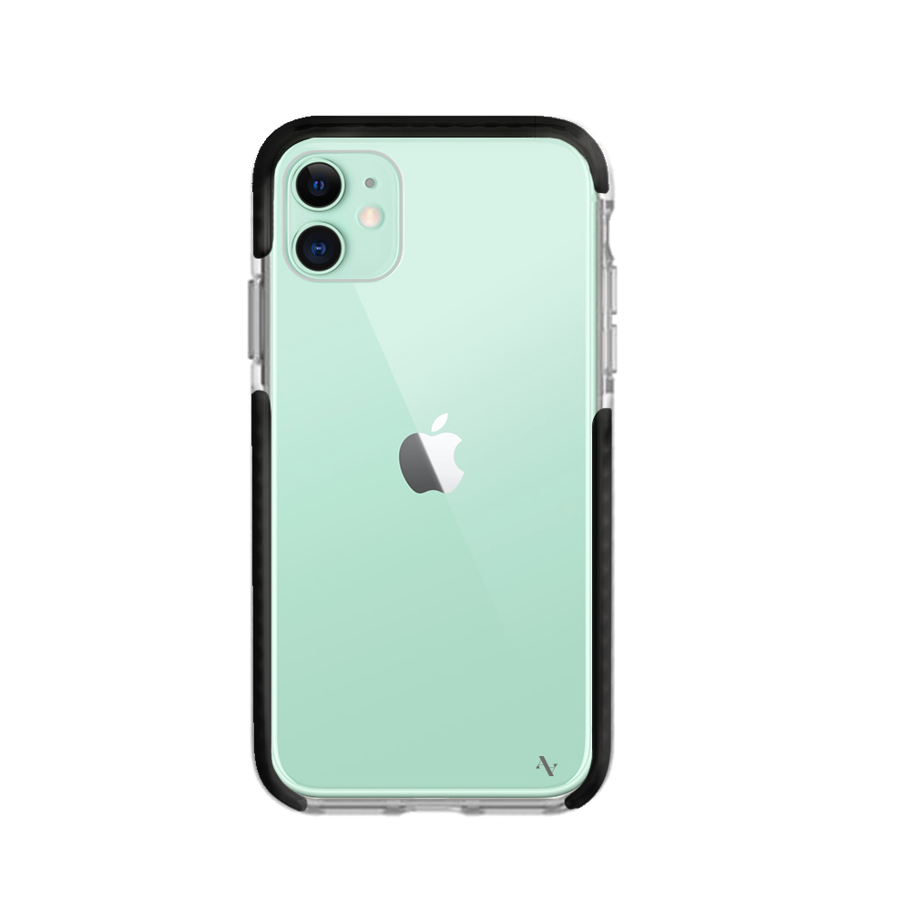 Bump Series iPhone 11 Clear Case showcasing its slim design and customizable features.