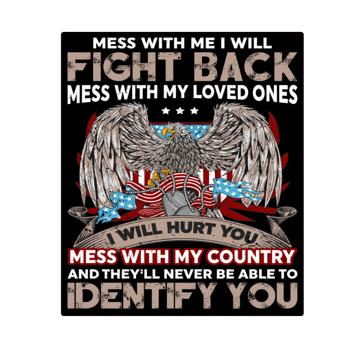 Country Identify Army Veteran Armed Forces decal sticker for cars and trucks, showcasing pride in military service.