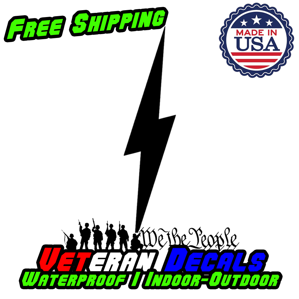 Lightning Bolt Vinyl Decal Sticker for cars, trucks, phones, and walls, featuring a vibrant design and high-quality vinyl material.