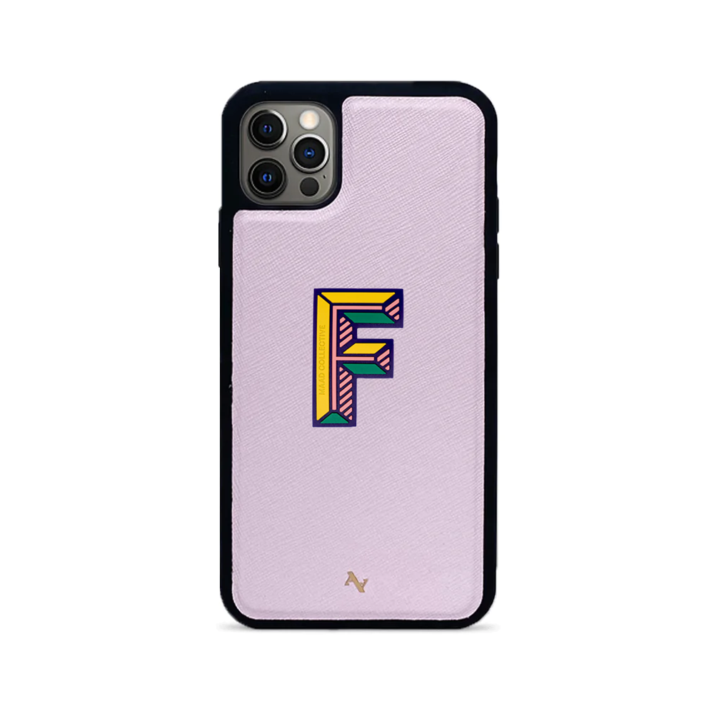 MAAD Stickers Alphabet for iPhone 12 Pro Max in blush color, showcasing customizable letters and designs.