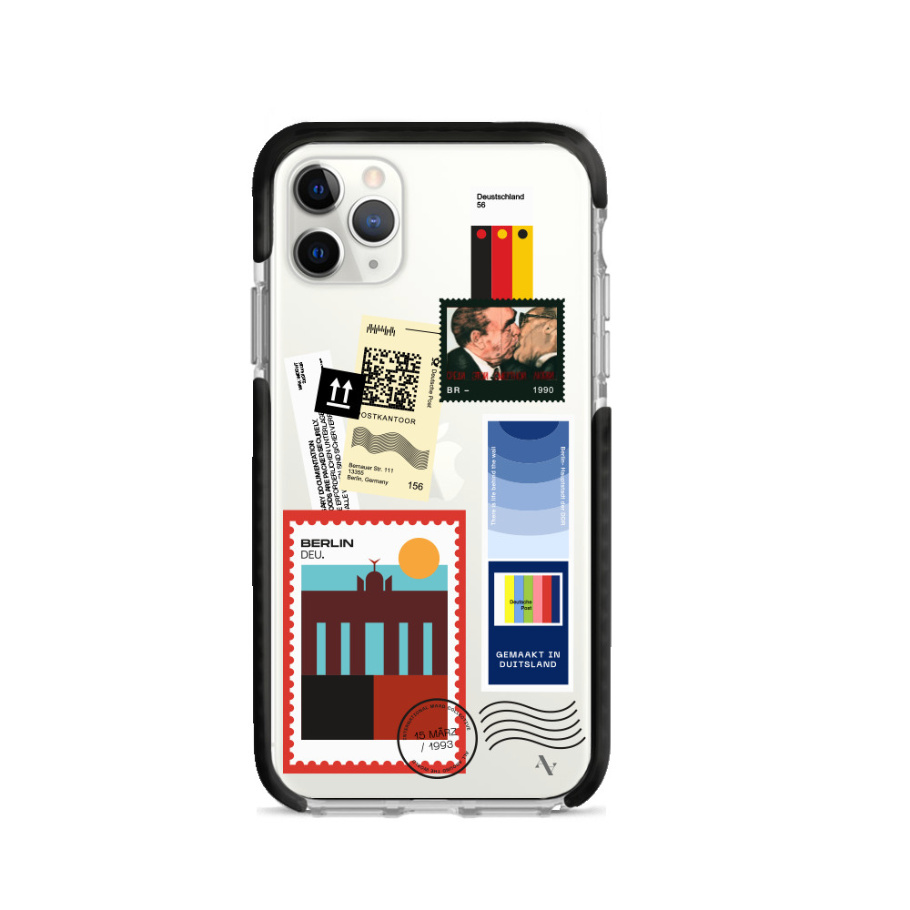 MAAD World iPhone 11 Pro Max Clear Case showcasing its slim design and protective features.